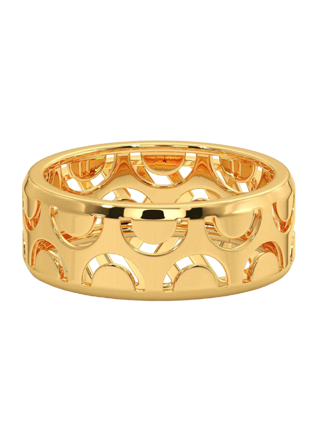 

CANDERE A KALYAN JEWELLERS COMPANY Men 18KT BIS Hallmark Gold Finger Ring-4.43 gm