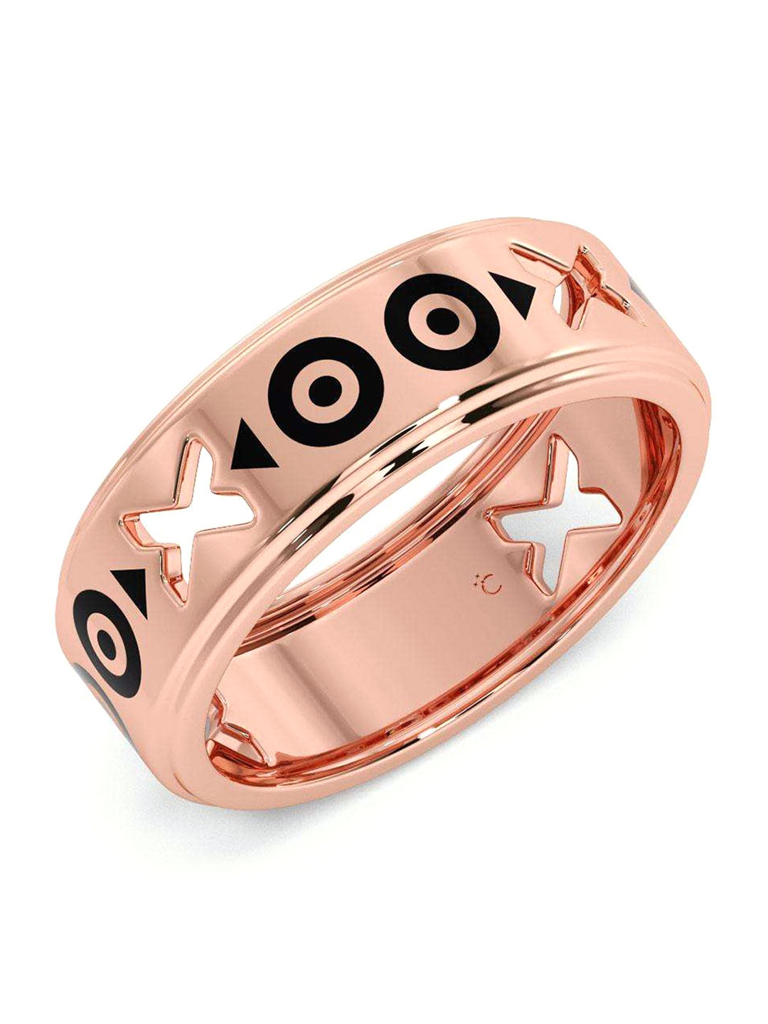 

CANDERE A KALYAN JEWELLERS COMPANY Men 18KT BIS Hallmark Rose Gold Ring- 5.7 gm