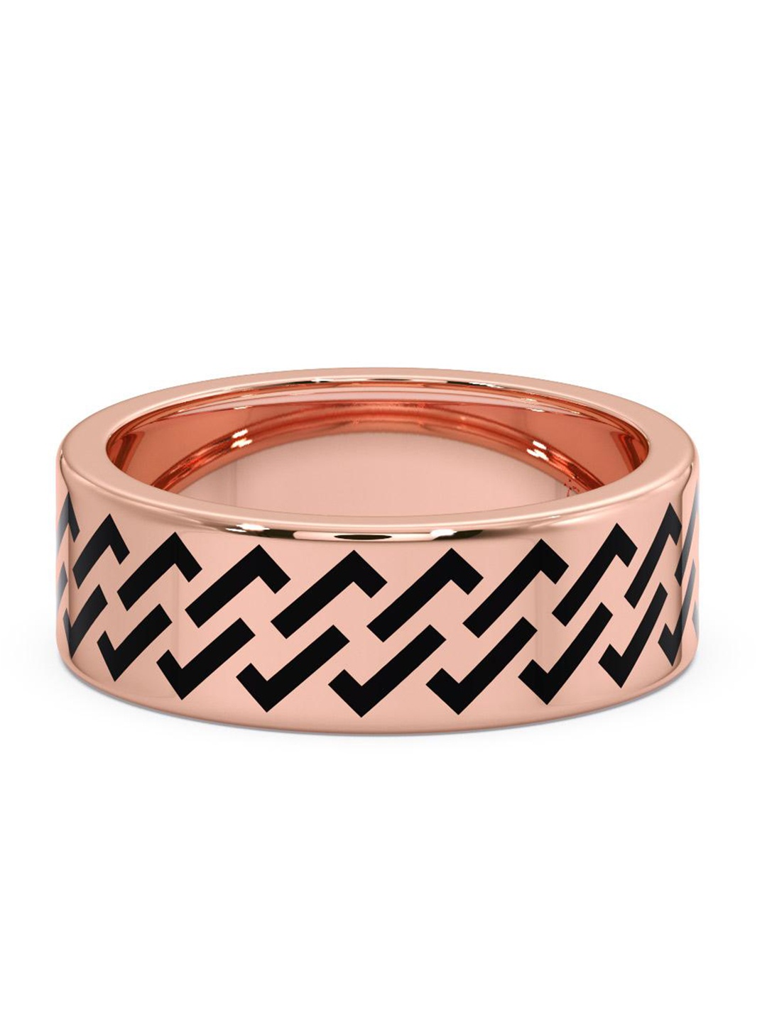 

CANDERE A KALYAN JEWELLERS COMPANY Men 14KT Rose Gold Ring - 4.33 gm