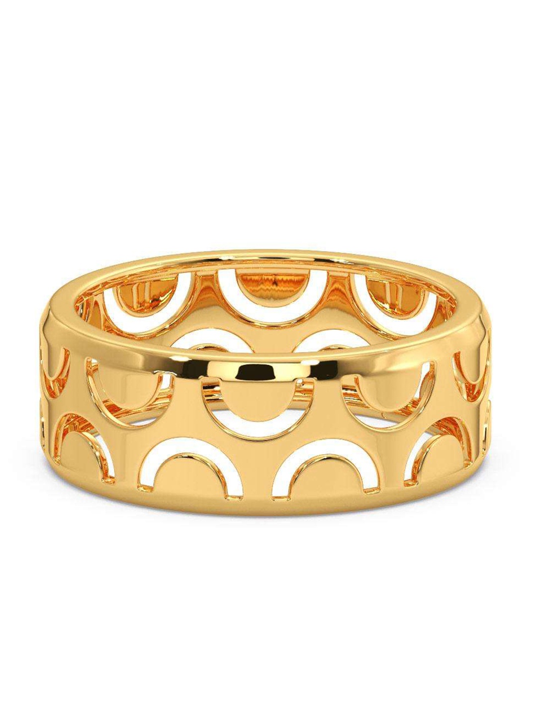 

CANDERE A KALYAN JEWELLERS COMPANY Men 18KT BIS Hallmark Gold Finger Ring-4.29 gm