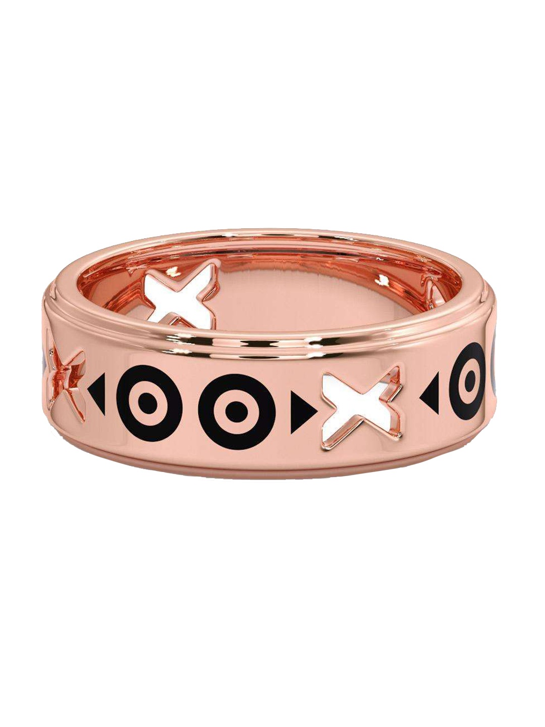 

CANDERE A KALYAN JEWELLERS COMPANY Men 14KT BIS Hallmark Rose Gold Ring- 4.35 gm