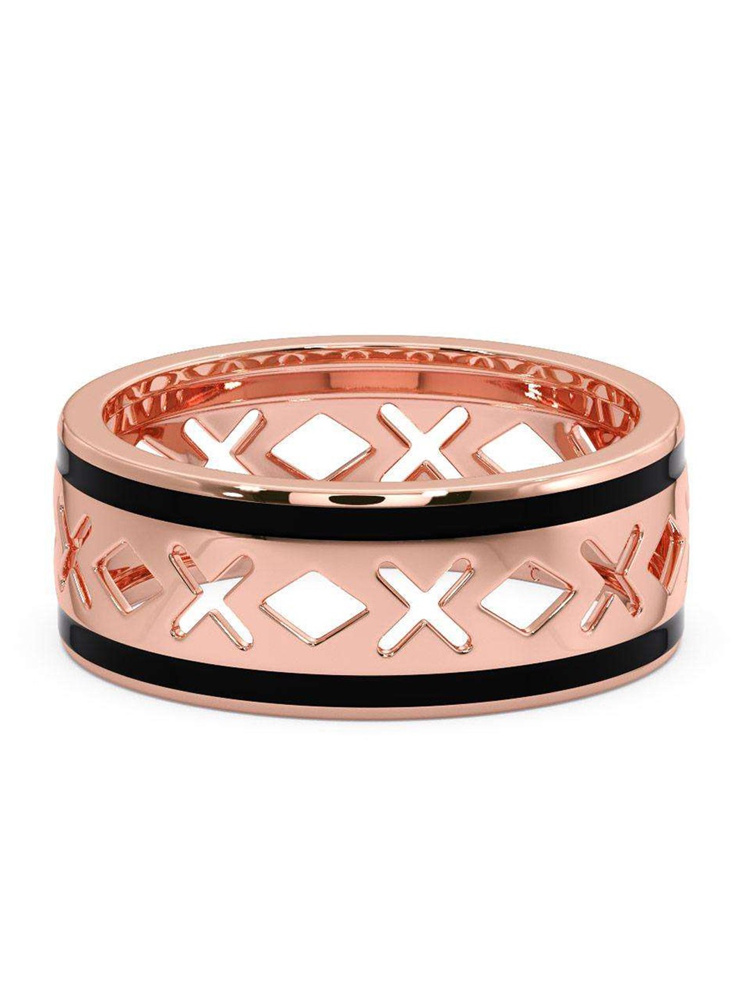 

CANDERE A KALYAN JEWELLERS COMPANY Men 18KT Rose Gold Ring - 3.87 gm