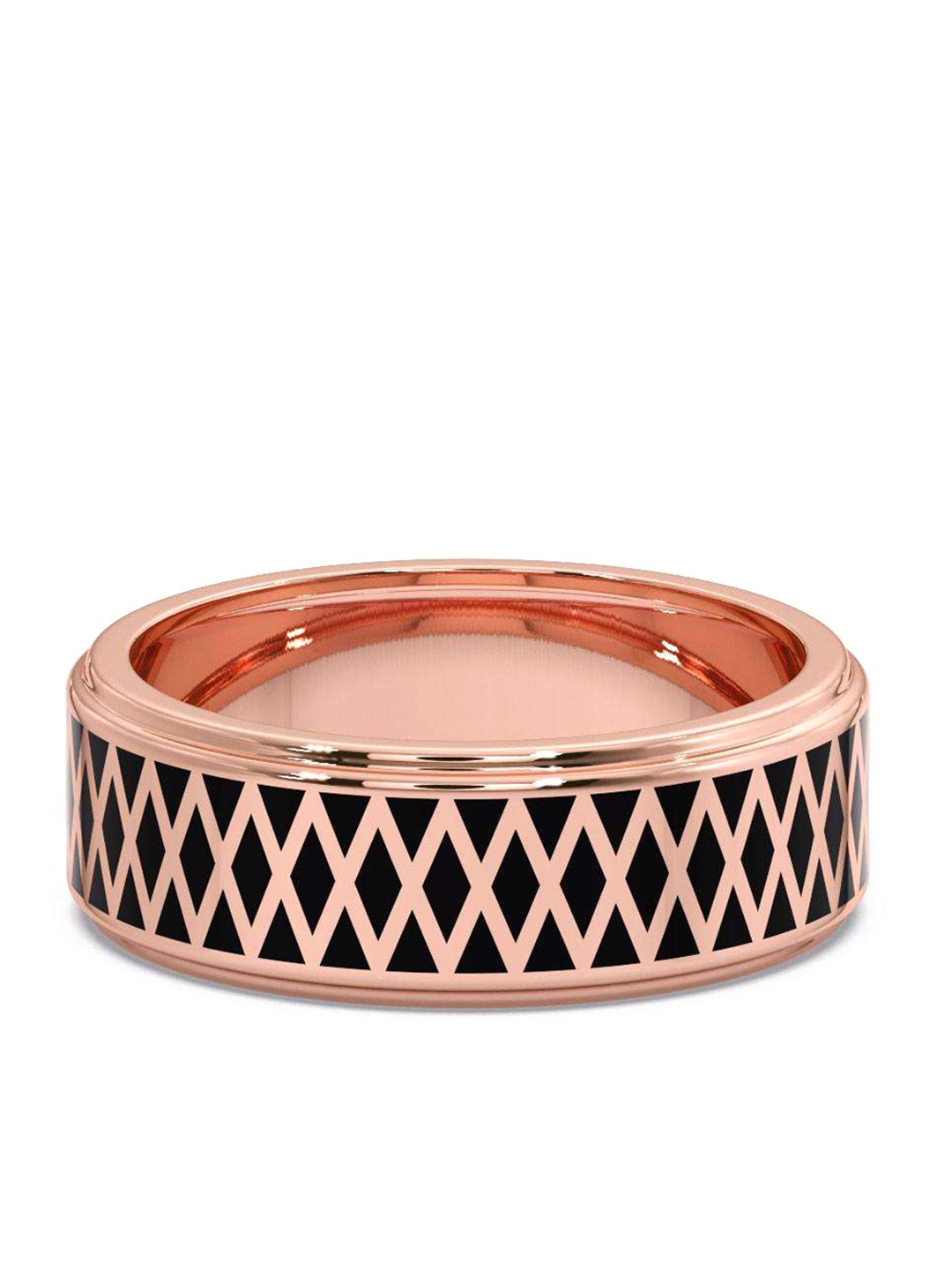 

CANDERE A KALYAN JEWELLERS COMPANY Men 14KT BIS Hallmark Rose Gold Ring- 4.59 g