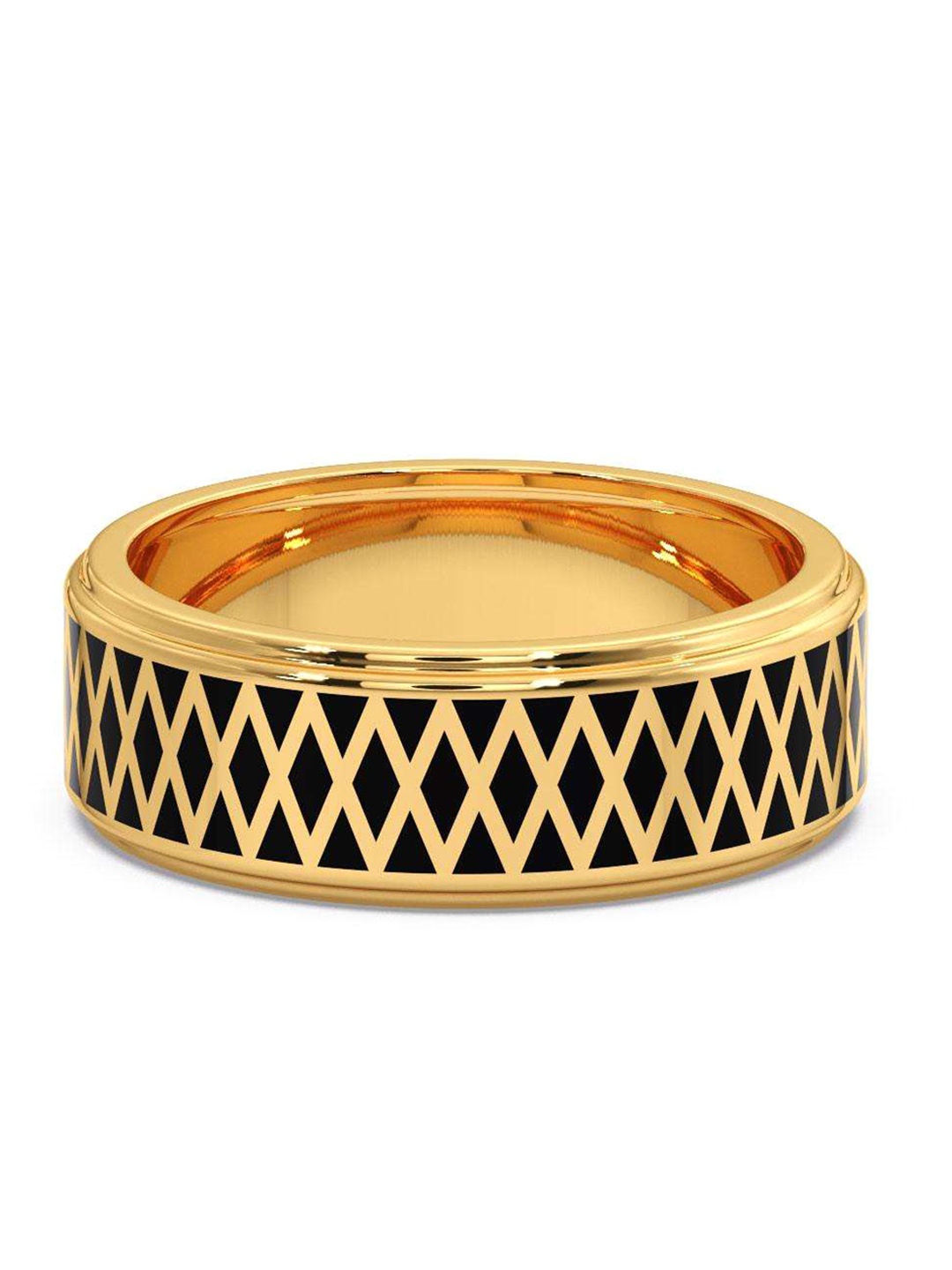 

CANDERE A KALYAN JEWELLERS COMPANY Men 14KT BIS Hallmark Gold Ring- 4.95gm