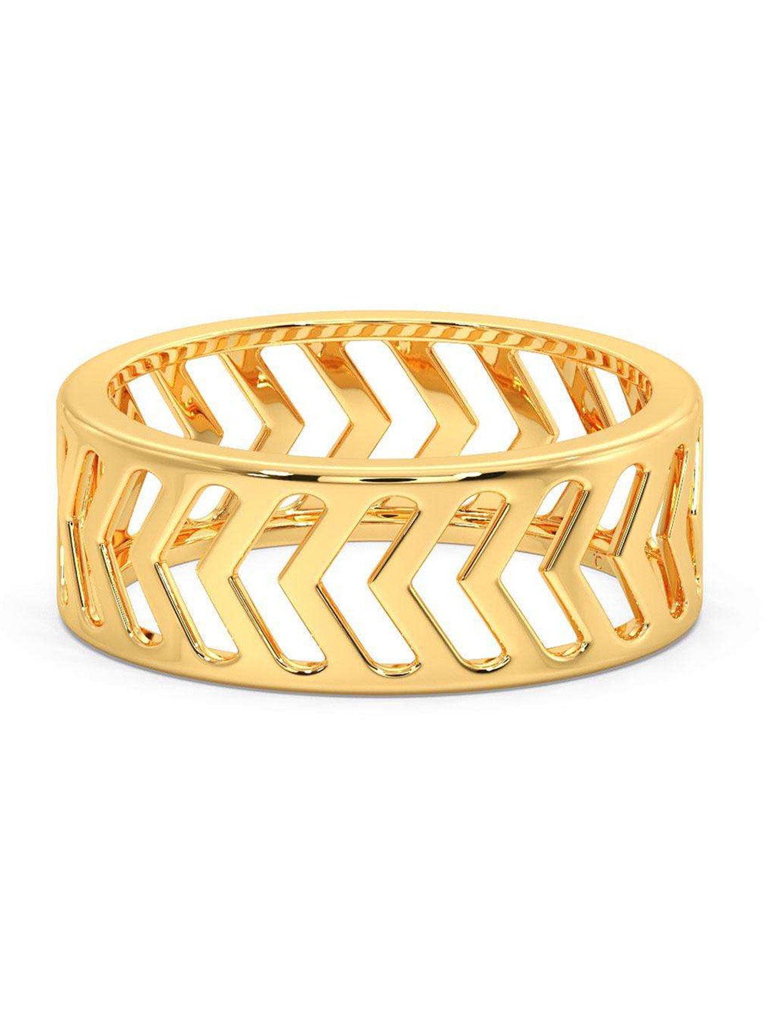 

CANDERE A KALYAN JEWELLERS COMPANY Men 14KT BIS Hallmark Gold Ring- 3.39 g