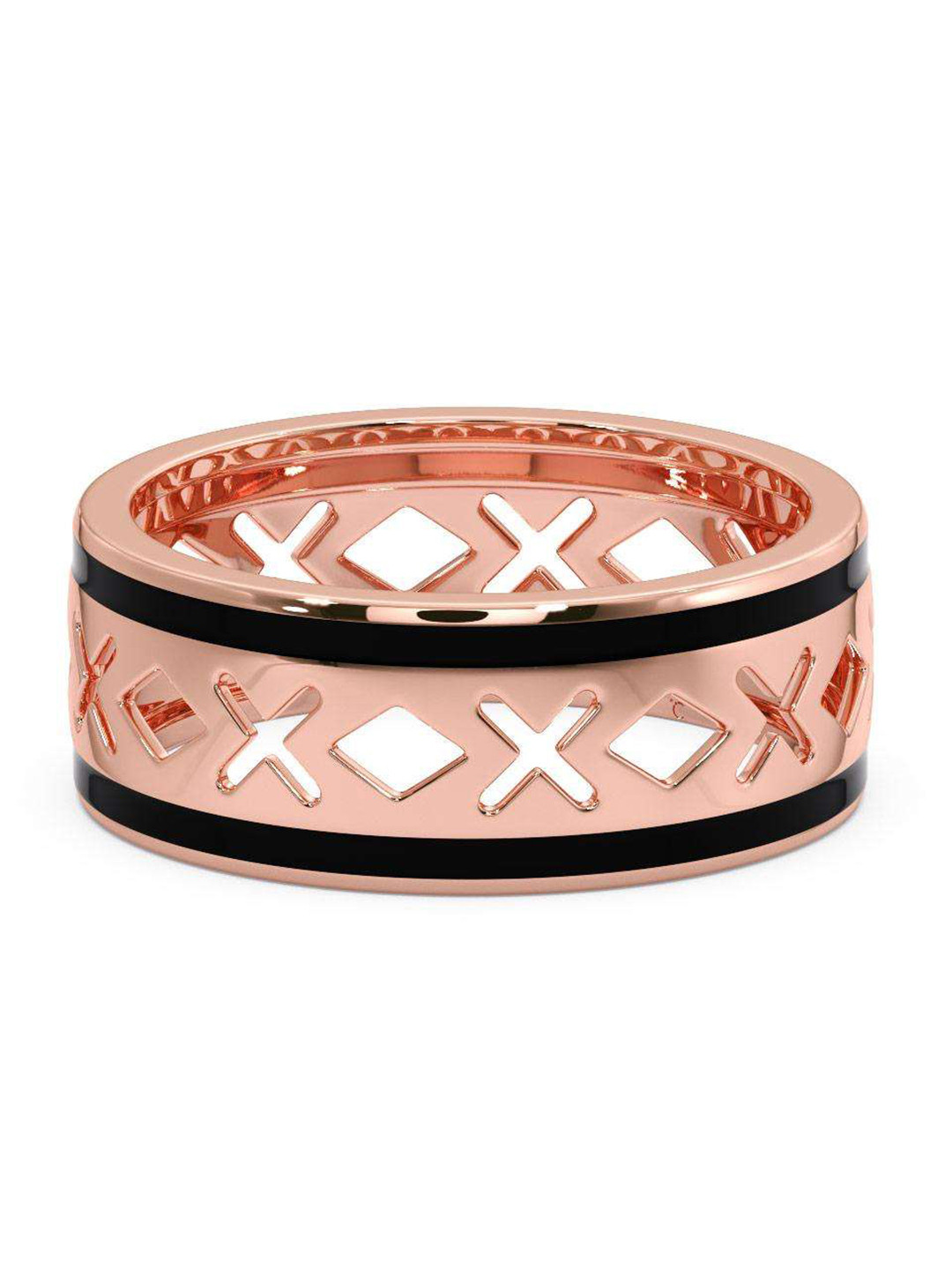 

CANDERE A KALYAN JEWELLERS COMPANY Men 18KT Rose Gold Ring - 3.74 gm