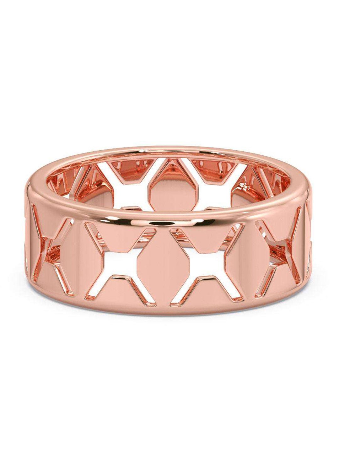 

CANDERE A KALYAN JEWELLERS COMPANY Men 18KT BIS Hallmark Rose Gold Finger Ring-5.5 gm
