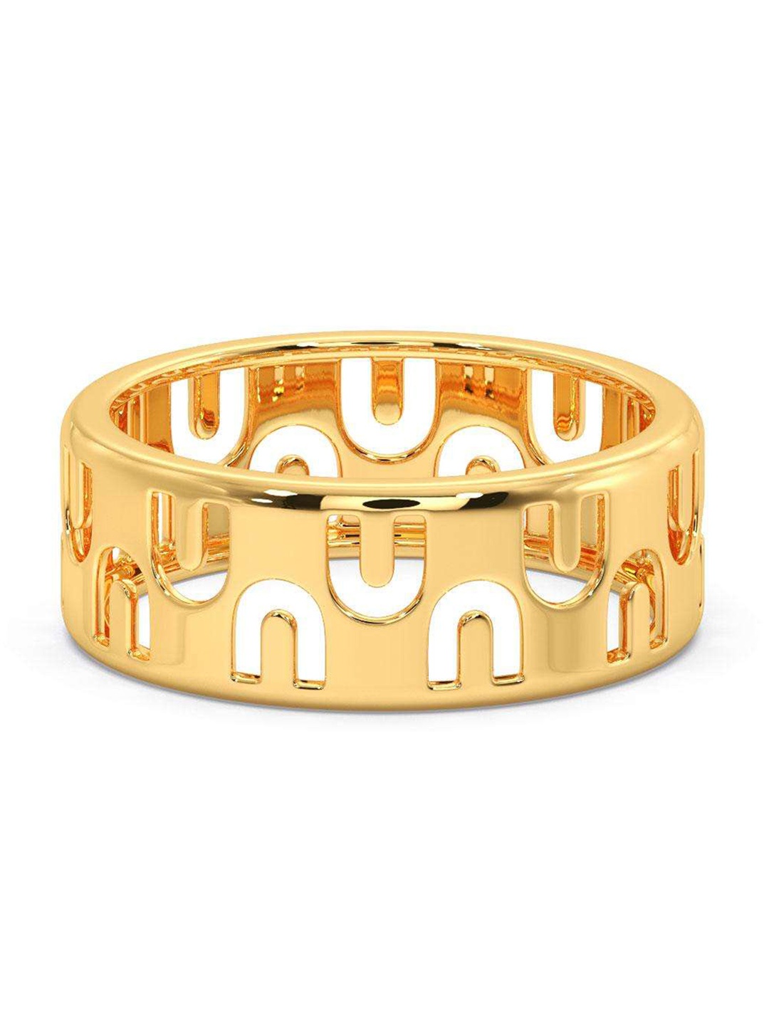 

CANDERE A KALYAN JEWELLERS COMPANY Men 14KT BIS Hallmark Gold Ring- 3.26gm