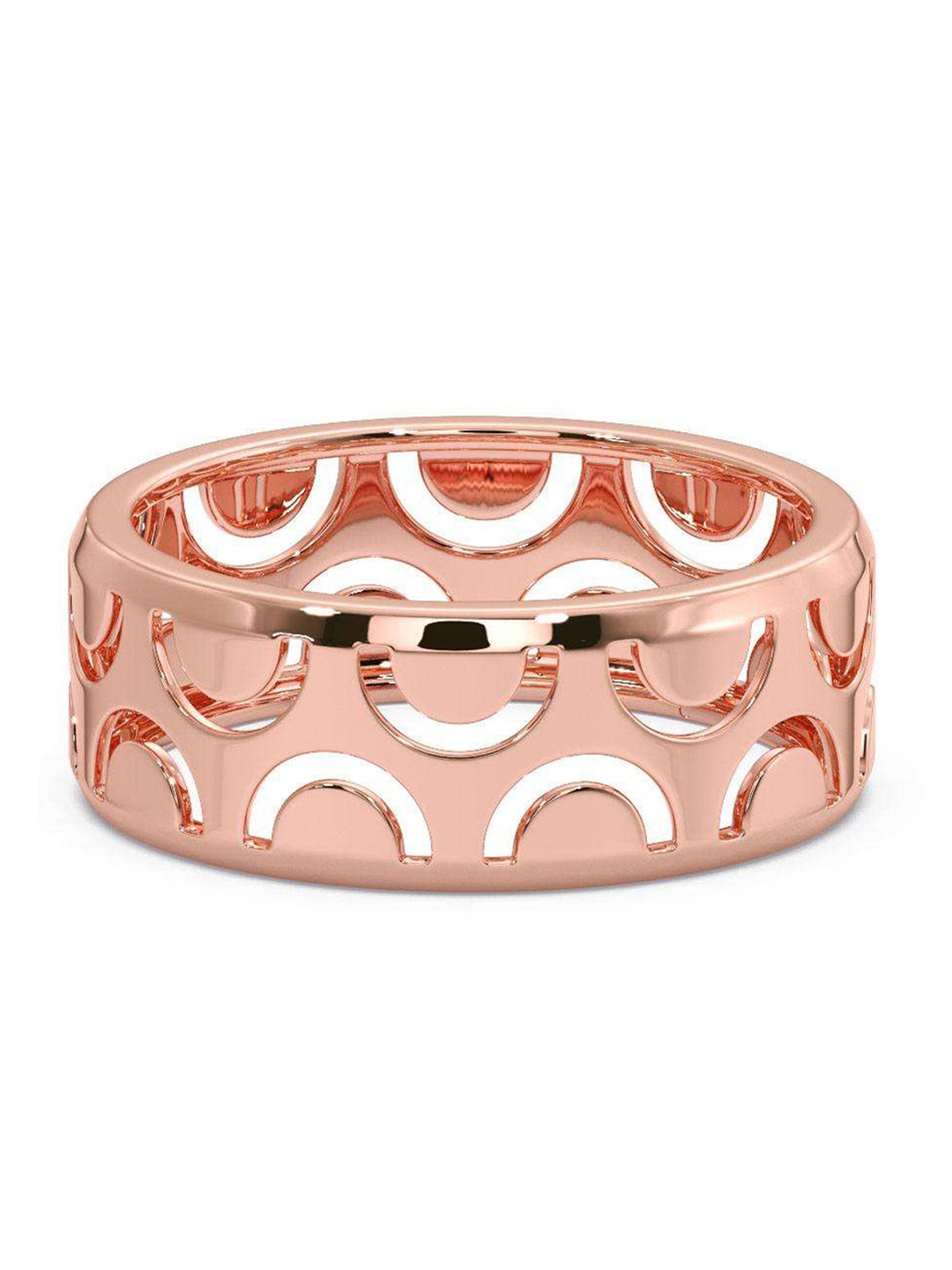 

CANDERE A KALYAN JEWELLERS COMPANY Men 18KT Rose Gold Ring-4.36 g