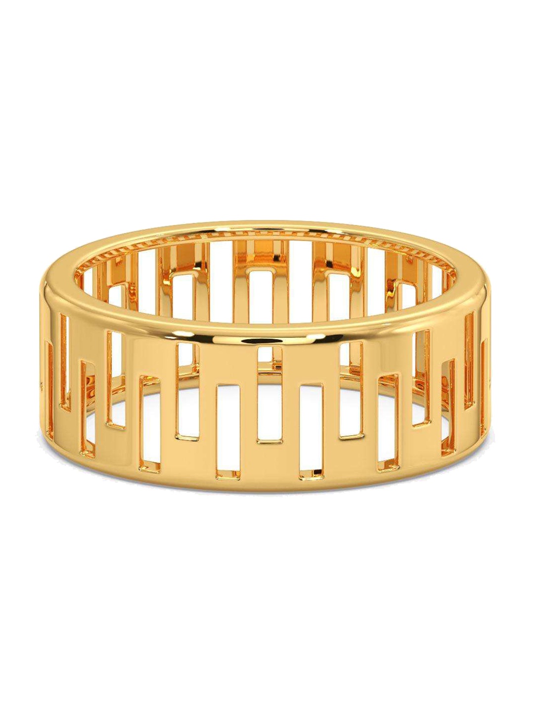 

CANDERE A KALYAN JEWELLERS COMPANY Men 14KT BIS Hallmark Gold Ring- 3.22gm