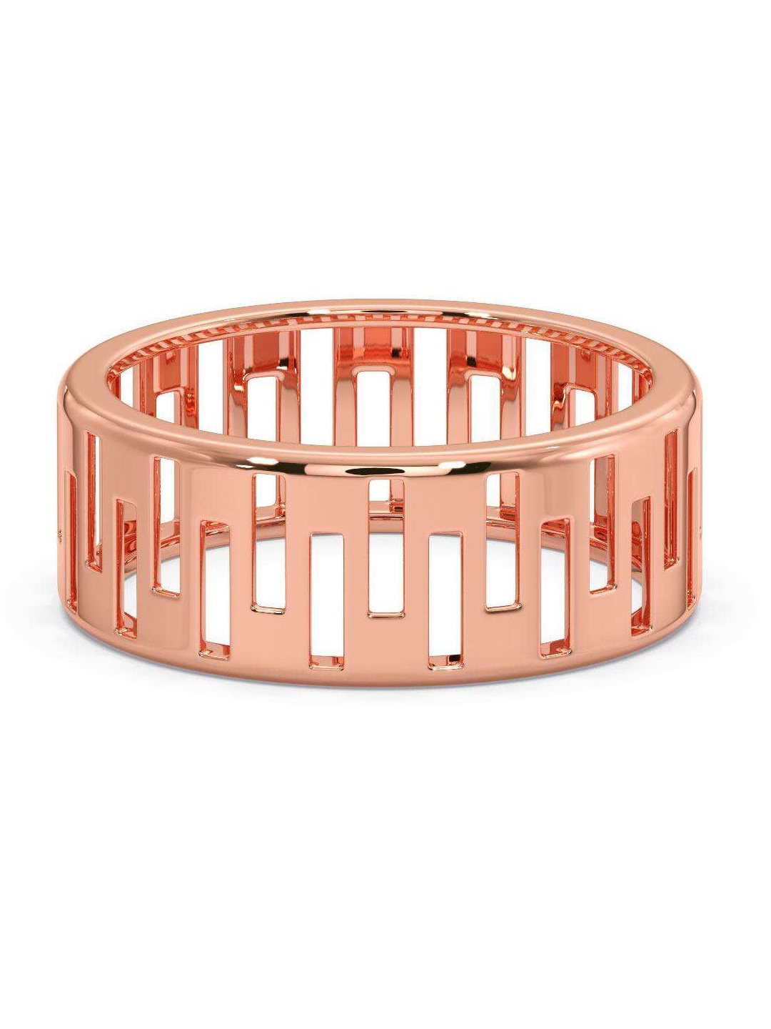 

CANDERE A KALYAN JEWELLERS COMPANY Men 14KT BIS Hallmark Rose Gold Finger Ring-3.35gm