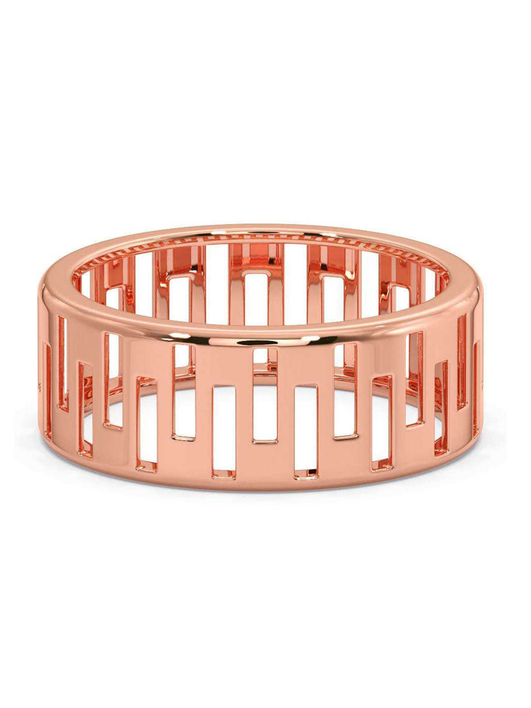 

CANDERE A KALYAN JEWELLERS COMPANY Men 14KT BIS Hallmark Rose Gold Finger Ring-3.22gm