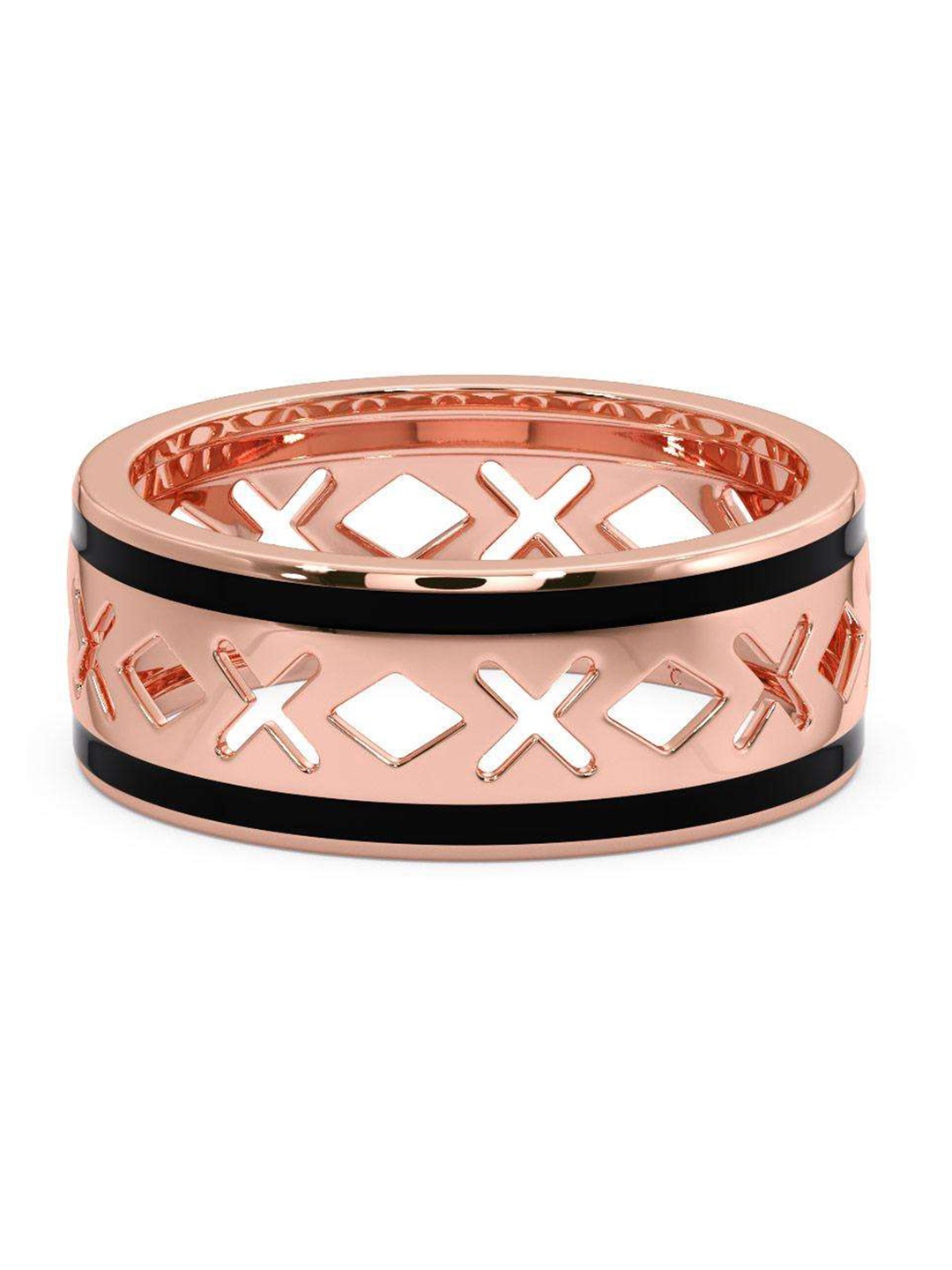 

CANDERE A KALYAN JEWELLERS COMPANY Men 18KT Rose Gold Ring-4 g