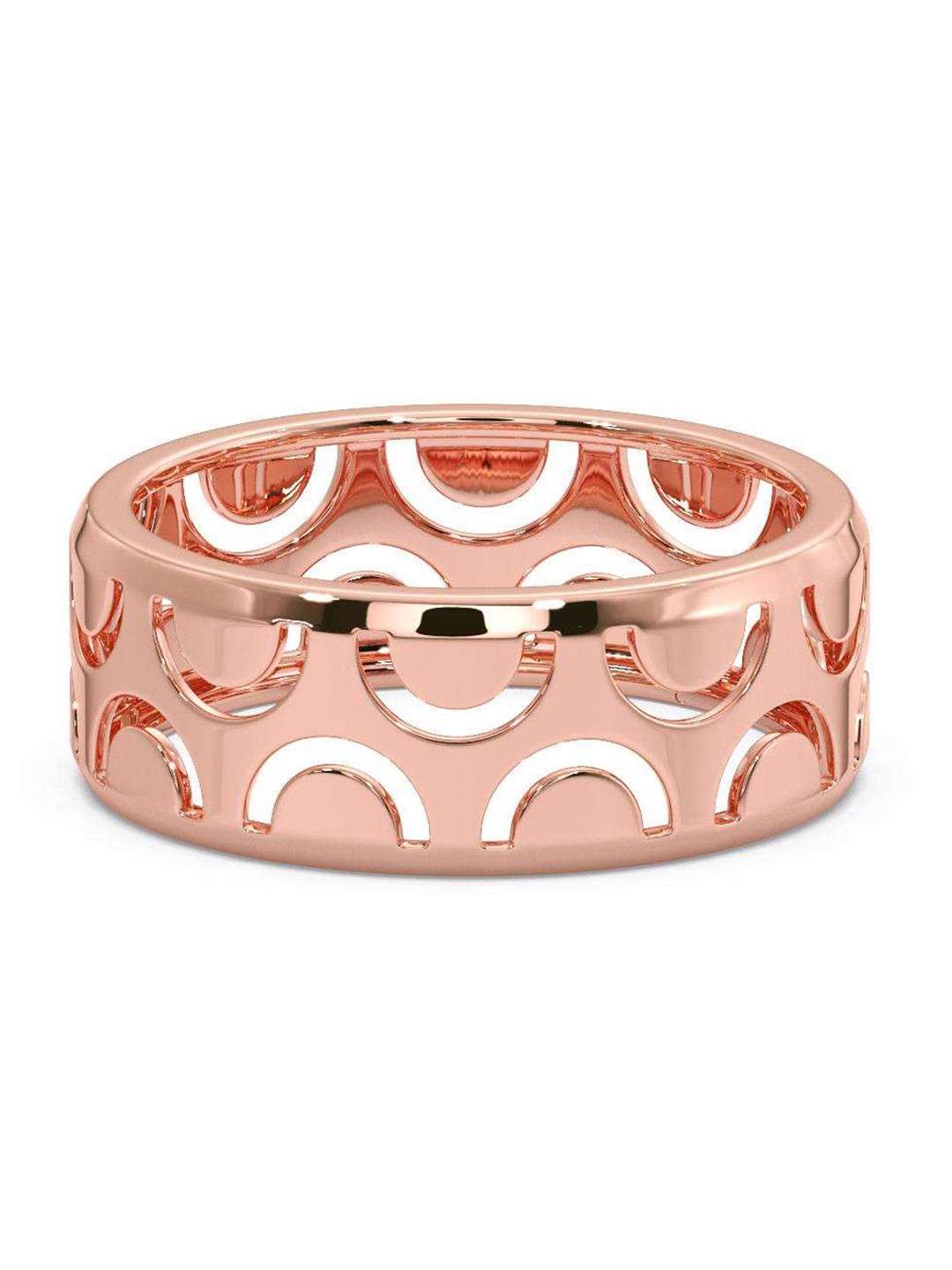 

CANDERE A KALYAN JEWELLERS COMPANY Men 18KT BIS Hallmark Rose Gold Finger Ring-4.29gm