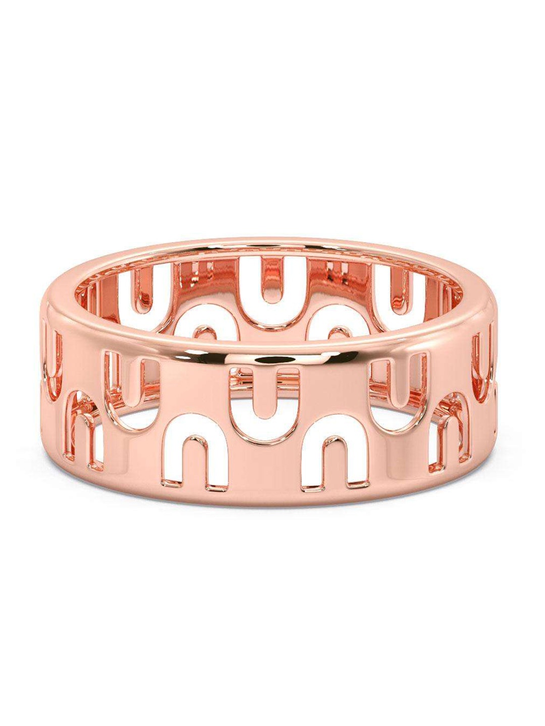 

CANDERE A KALYAN JEWELLERS COMPANY Men 18KT BIS Hallmark Rose Gold Ring - 4.33gm