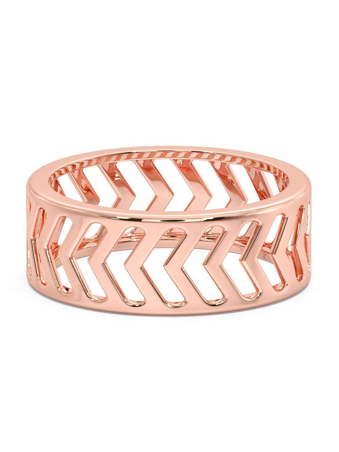 

CANDERE A KALYAN JEWELLERS COMPANY Men 18KT Rose Gold Ring-4.12 gm