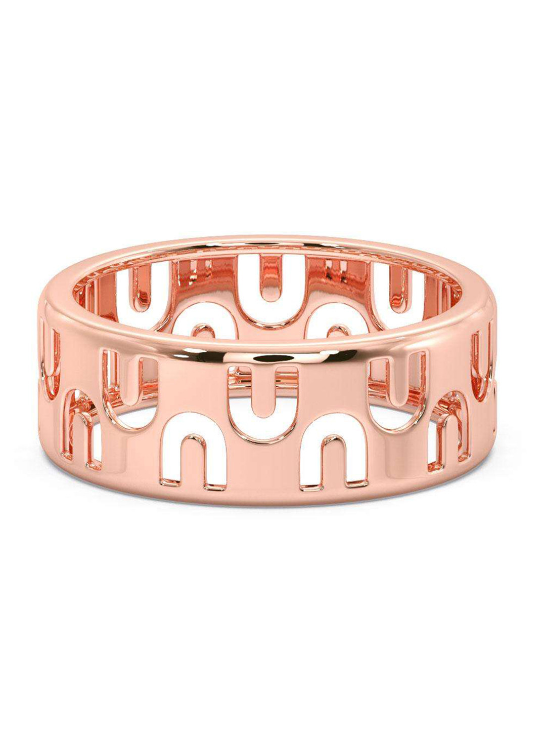 

CANDERE A KALYAN JEWELLERS COMPANY Men 18KT BIS Hallmark Rose Gold Finger Ring-4.4 g