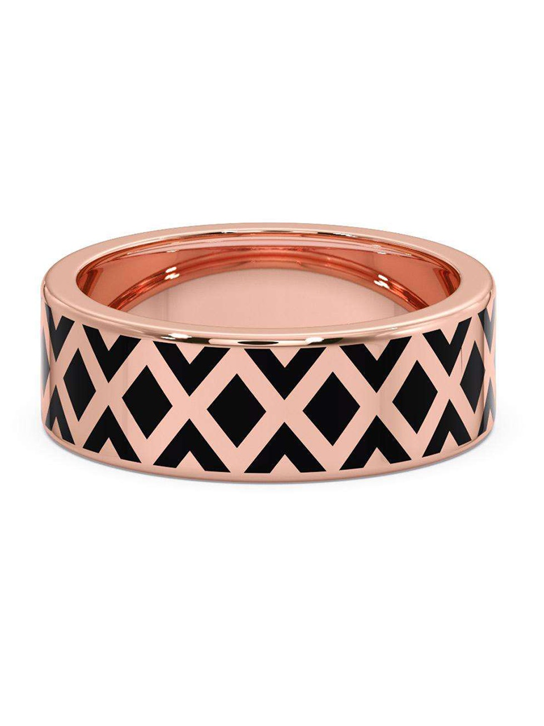 

CANDERE A KALYAN JEWELLERS COMPANY Men 14KT Rose Gold Ring-4.12 g