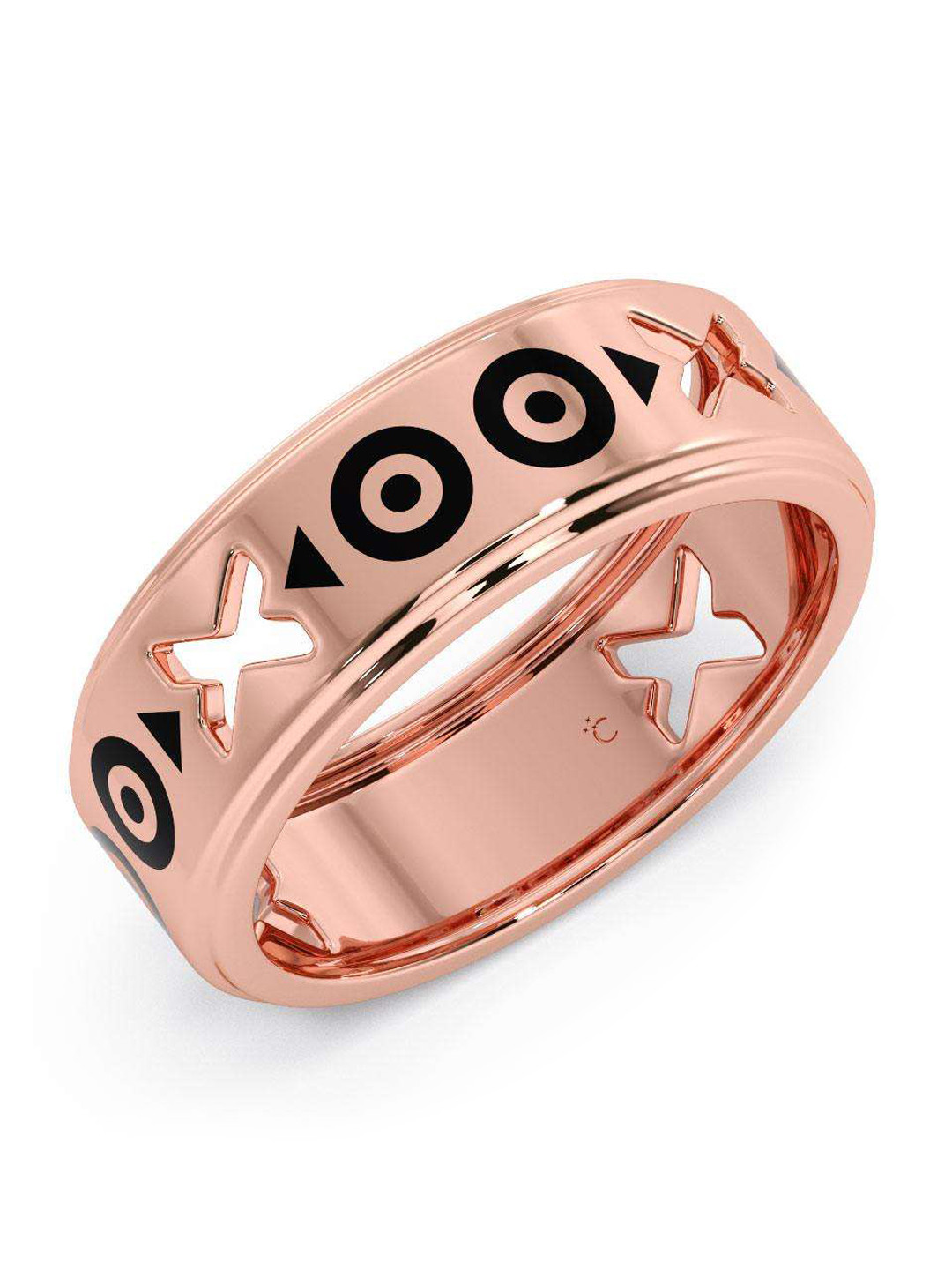 

CANDERE A KALYAN JEWELLERS COMPANY Men 14KT BIS Hallmark Rose Gold Finger Ring-4.17gm