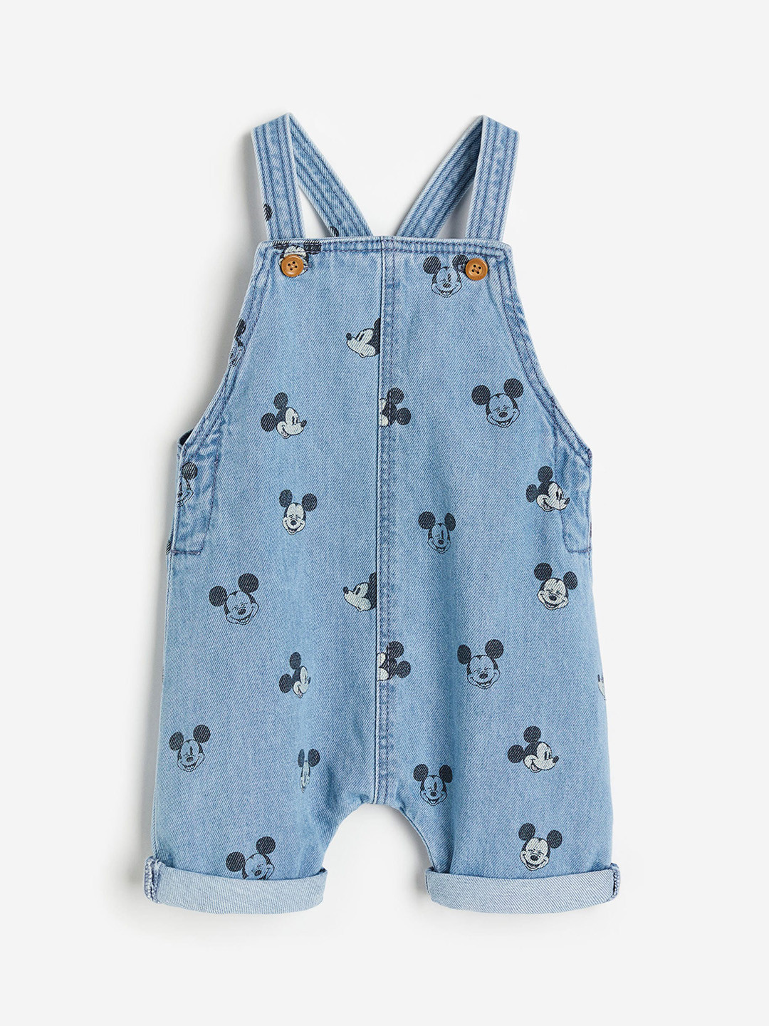 

H&M Boys Printed Dungaree Shorts, Blue