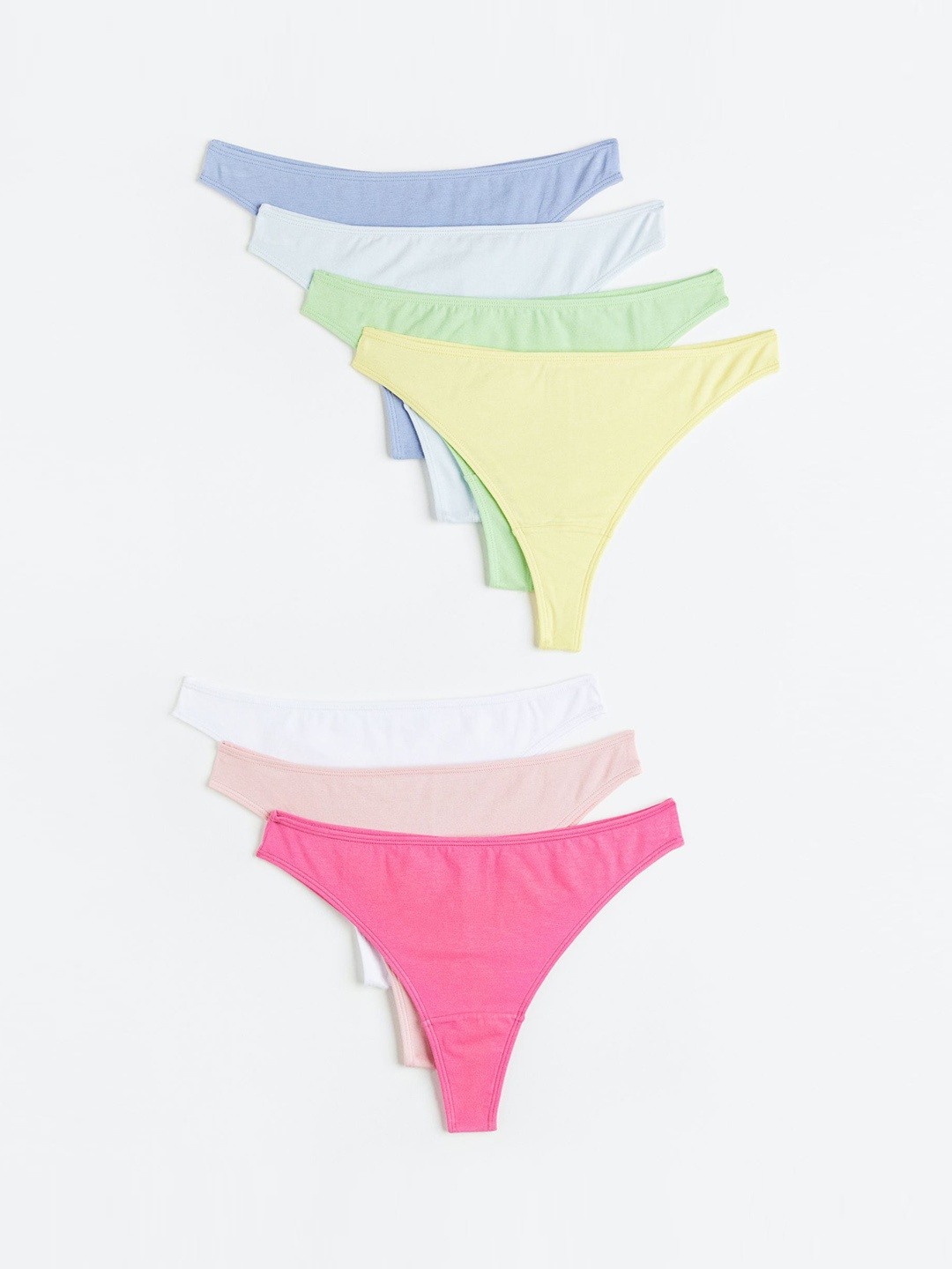 

H&M Women 7-Pack Jersey Brazilian Briefs 1086506003, Blue