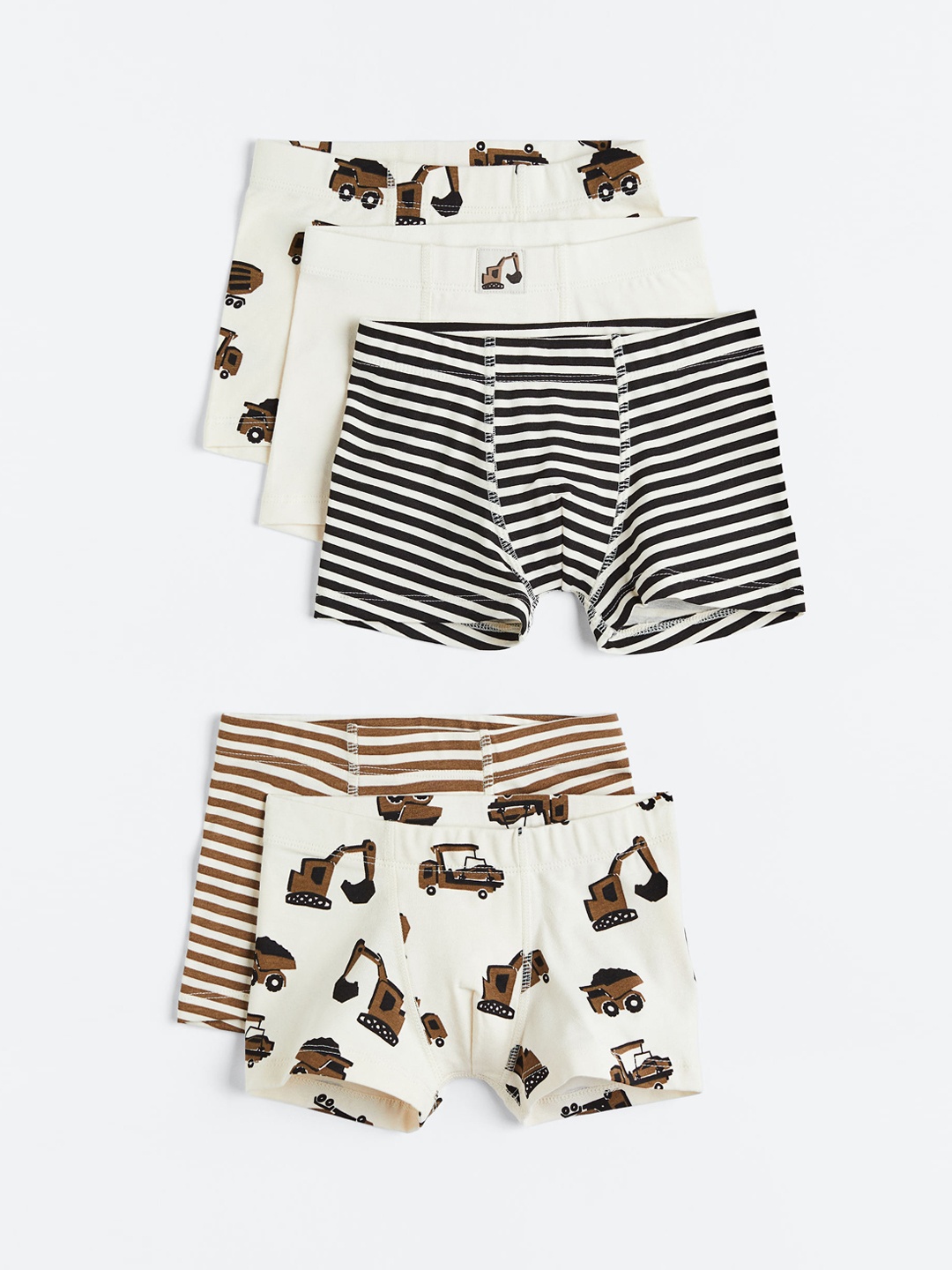 

H&M Boys 5-Pack Boxer Shorts 1010214012, White