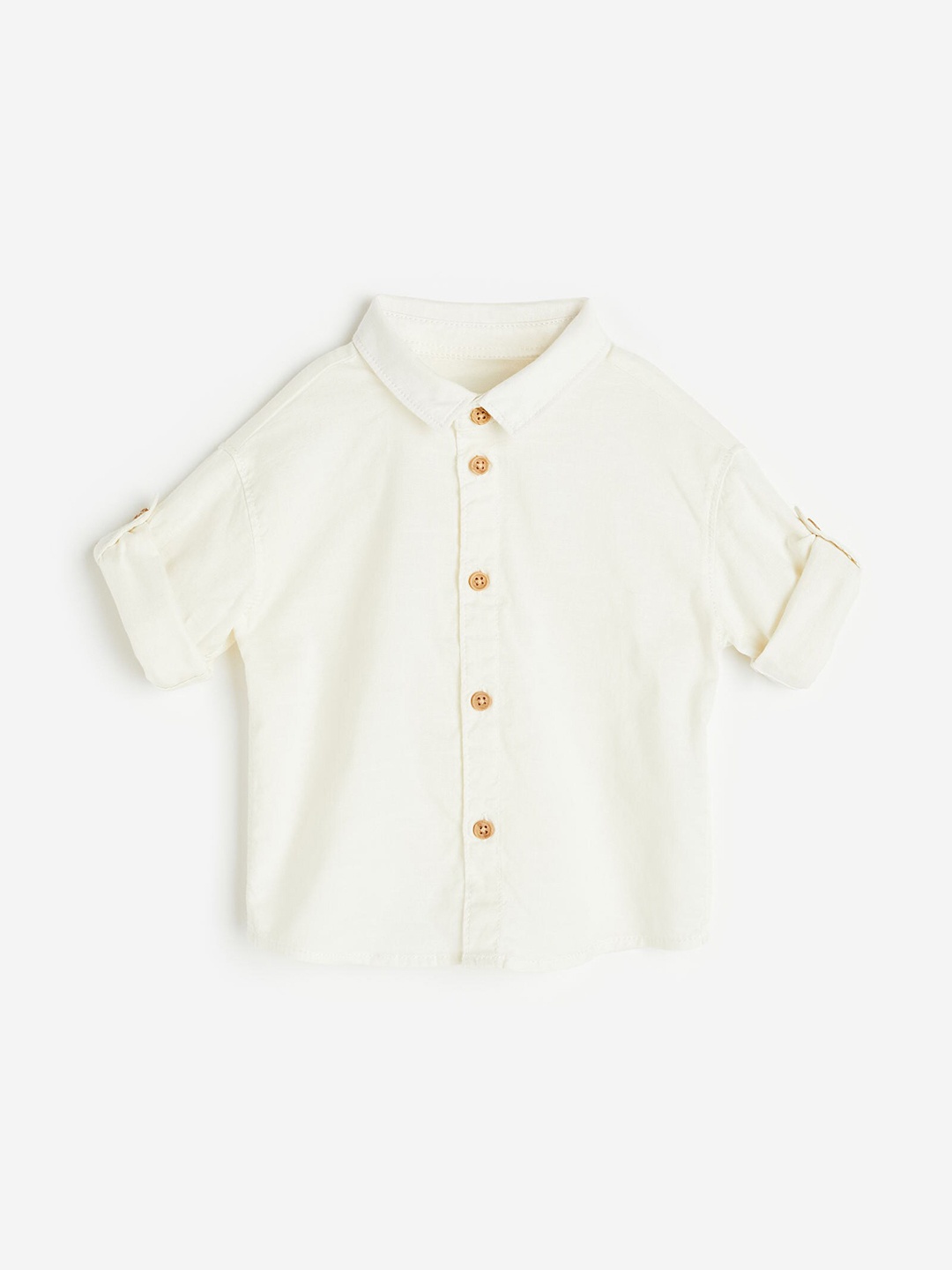 

H&M Boys Cotton Shirt, White