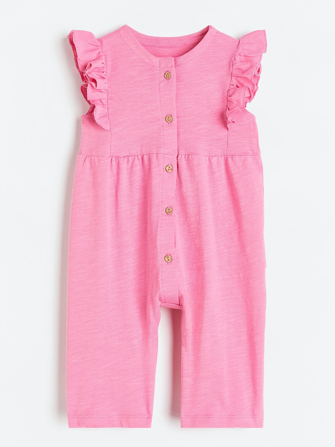 

H&M Girls Pure Cotton Jersey Romper Suit, Pink