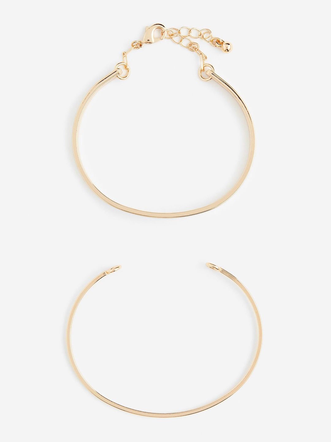 

H&M 2-Pack Bracelets, Gold