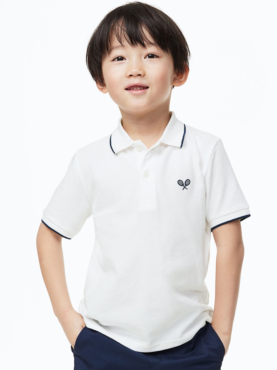 

H&M Boys 2-Pack Polo Shirts, Turquoise blue