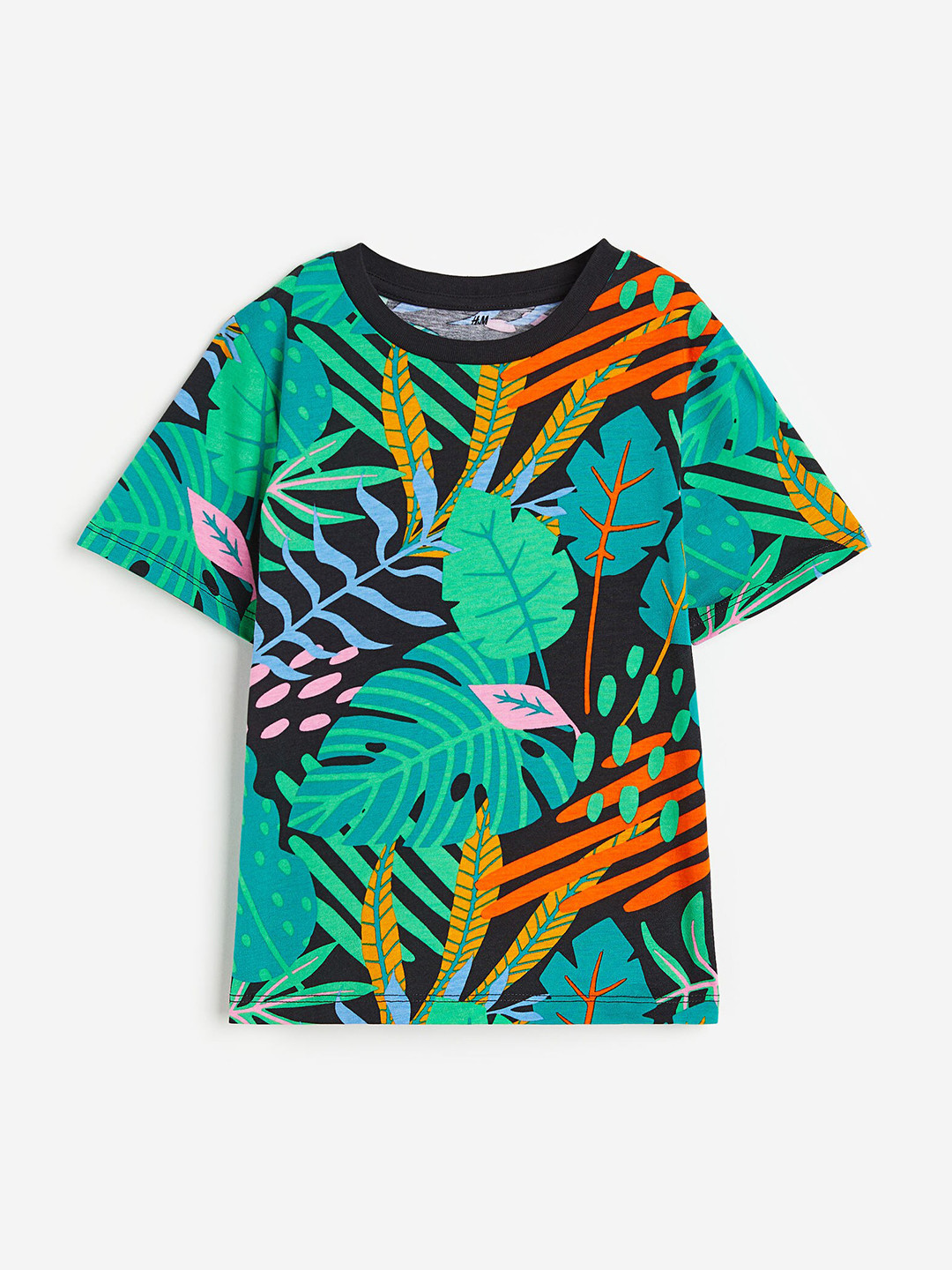 

H&M Boys Oversized Printed T-Shirt, Green