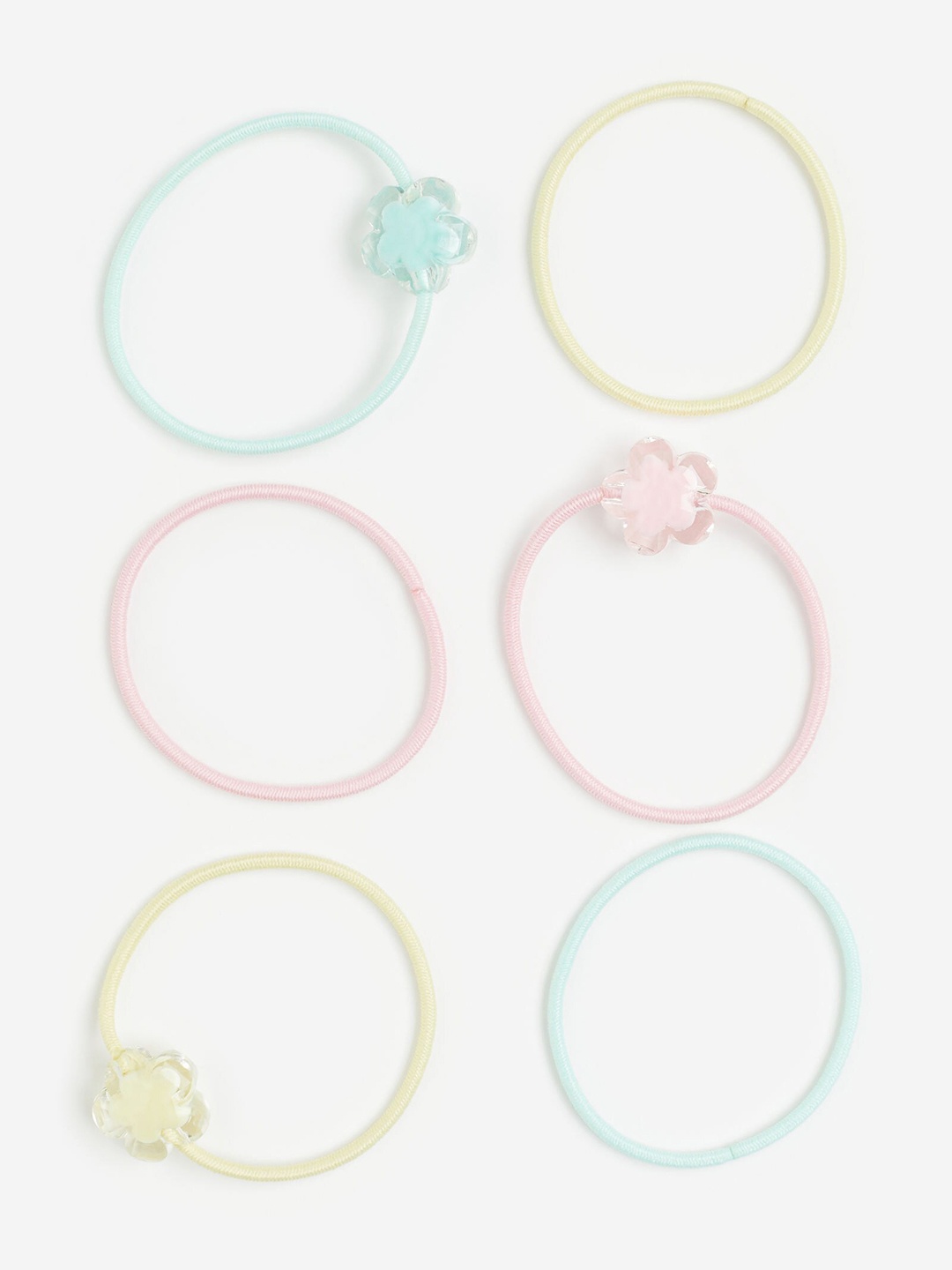 

H&M Girls 6-Pack Hair Elastics, Pink
