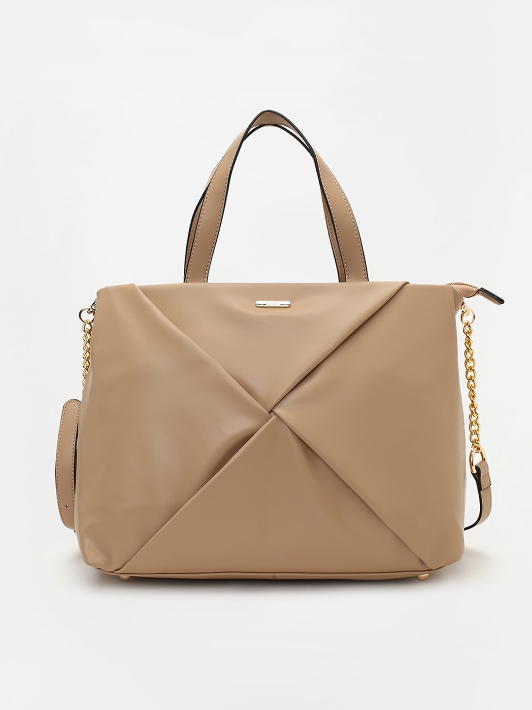 

Ginger by Lifestyle Textured Structured Handheld Bag, Khaki
