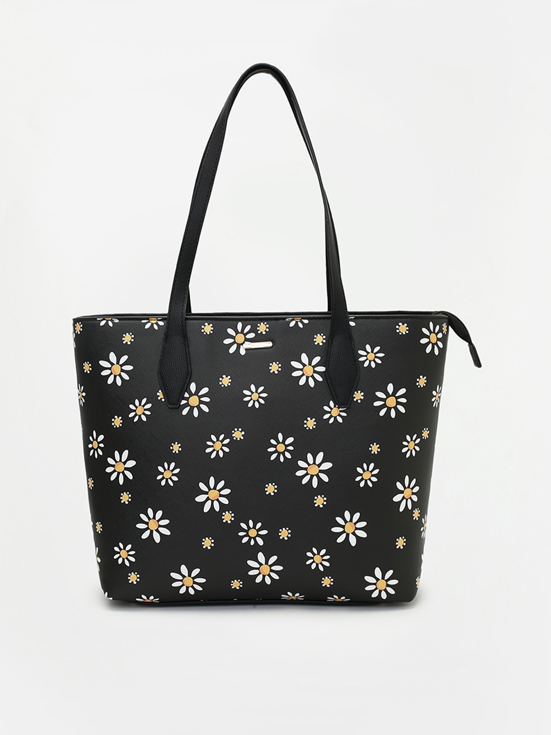

Ginger by Lifestyle Floral Printed Shopper Shoulder Bag, Black