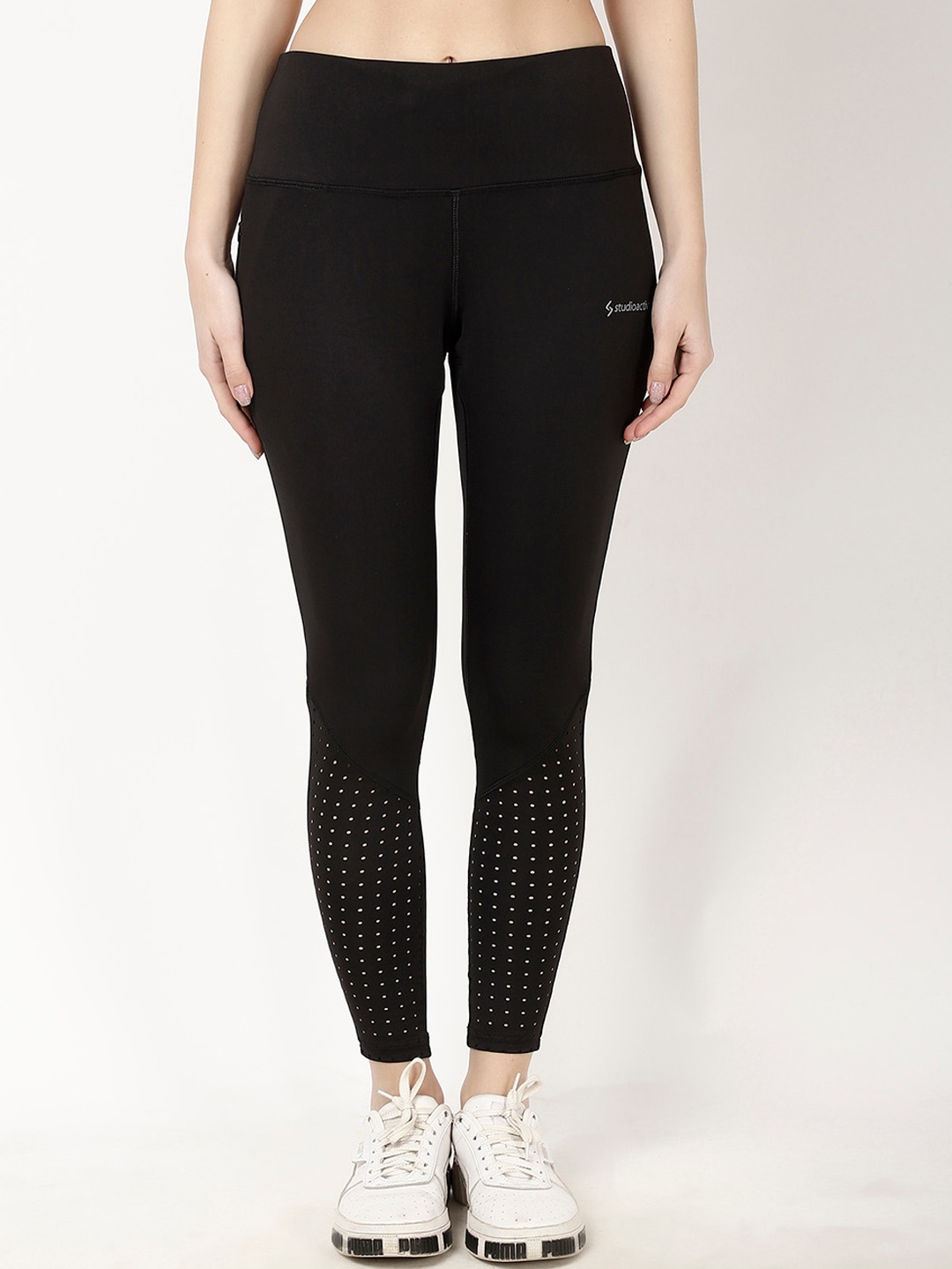 

STUDIOACTIV Women Four-Way Stretch Tights, Black