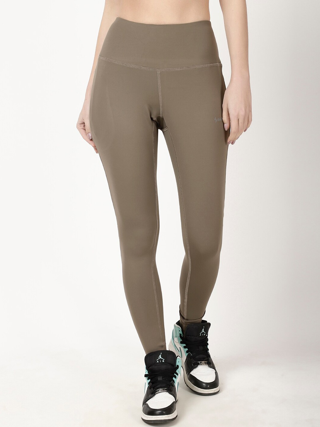 

STUDIOACTIV Women Four-Way Stretch Tights, Olive