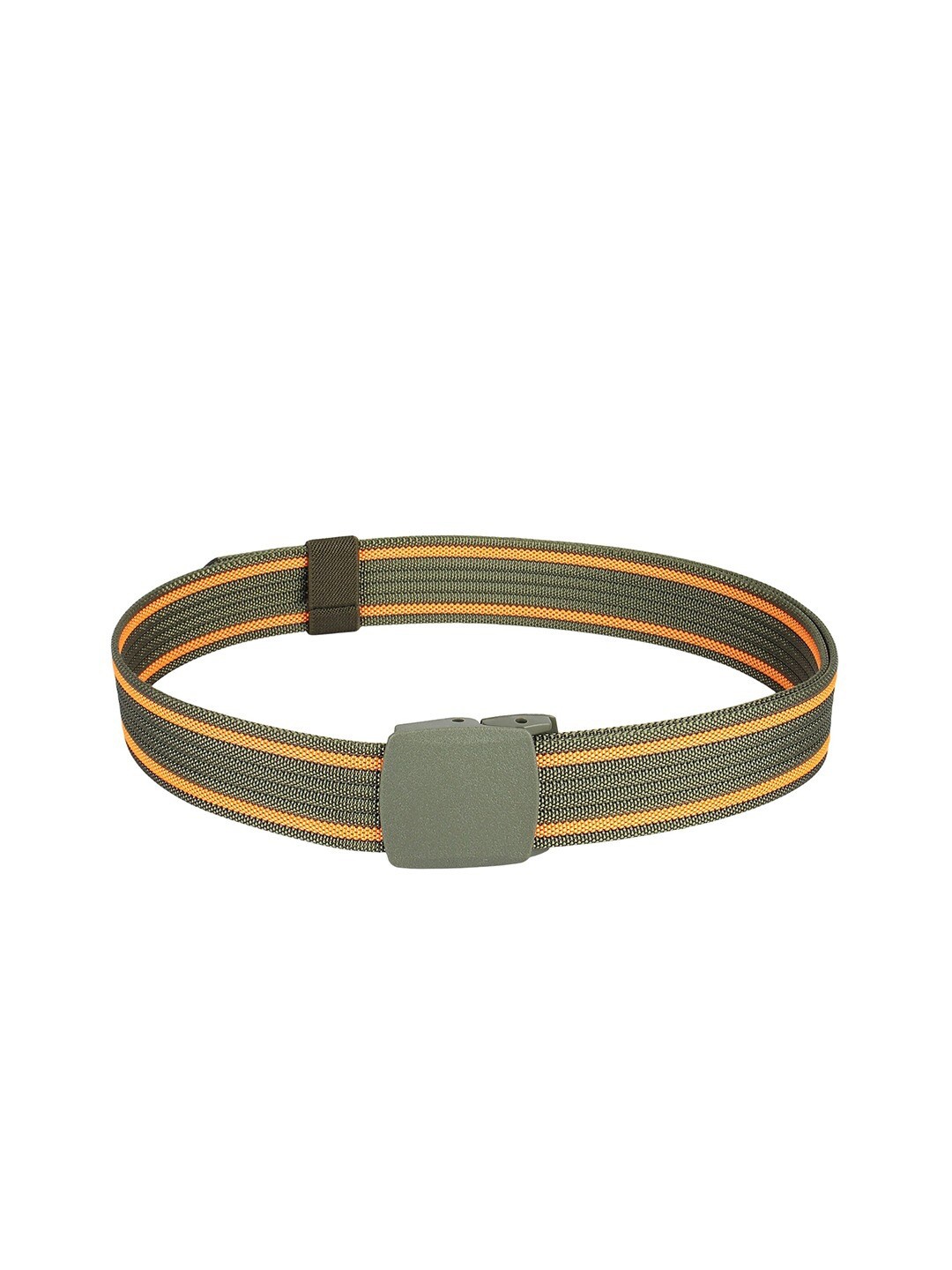 

Kastner Men Woven Design Canvas Slider Buckle Belt, Green