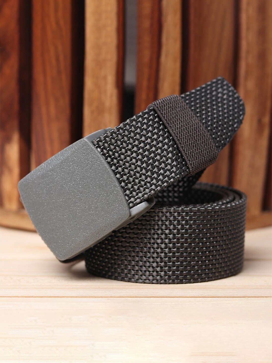 

Kastner Men Woven Design Canvas Belt, Grey