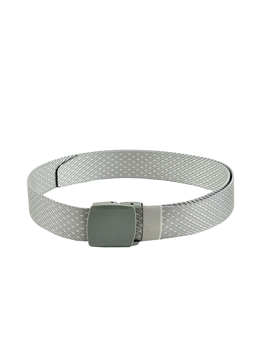 

Kastner Men Woven Design Slider Buckle Wide Belt, Grey
