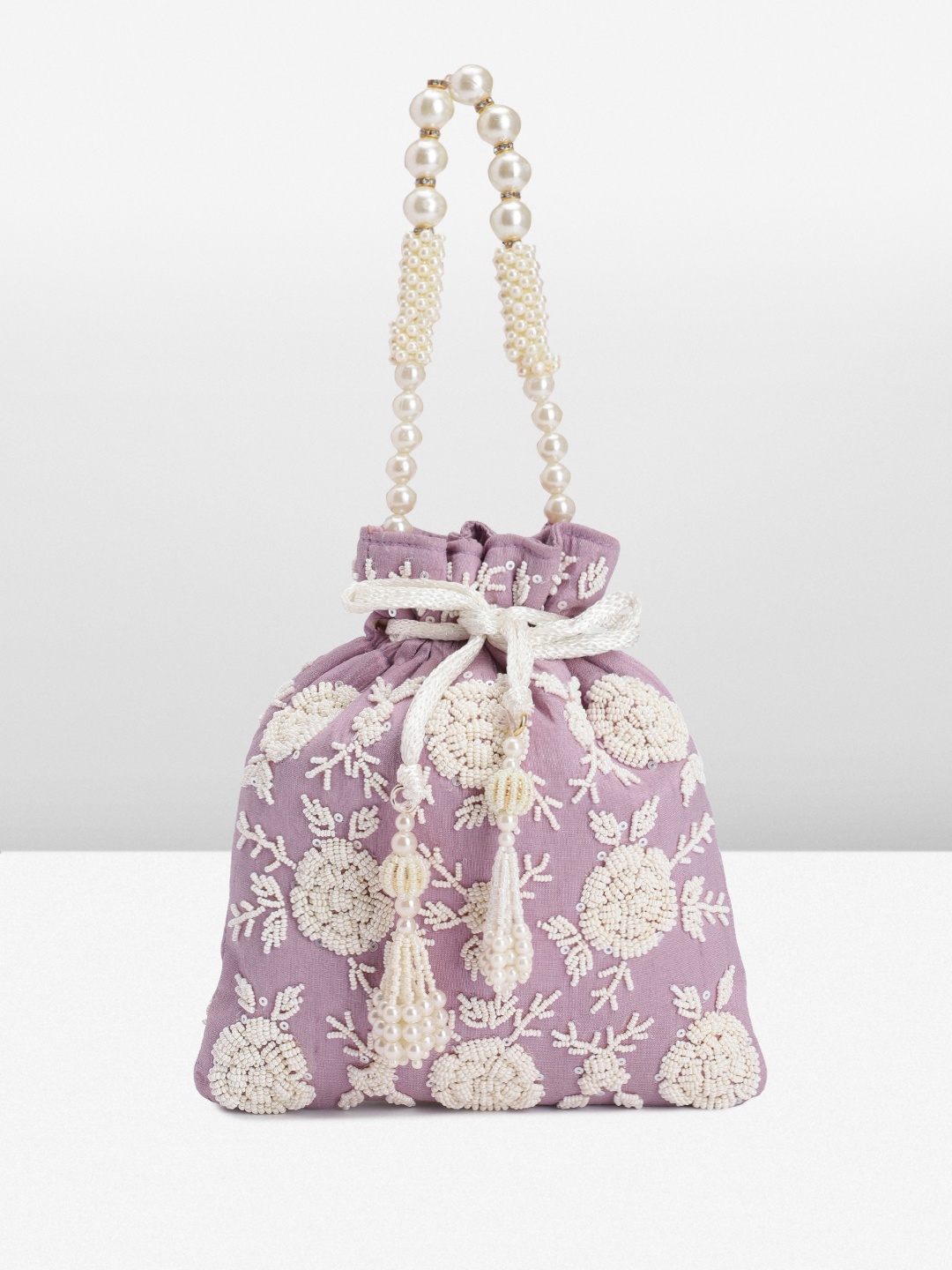 

Peora Embellished Potli, Lavender