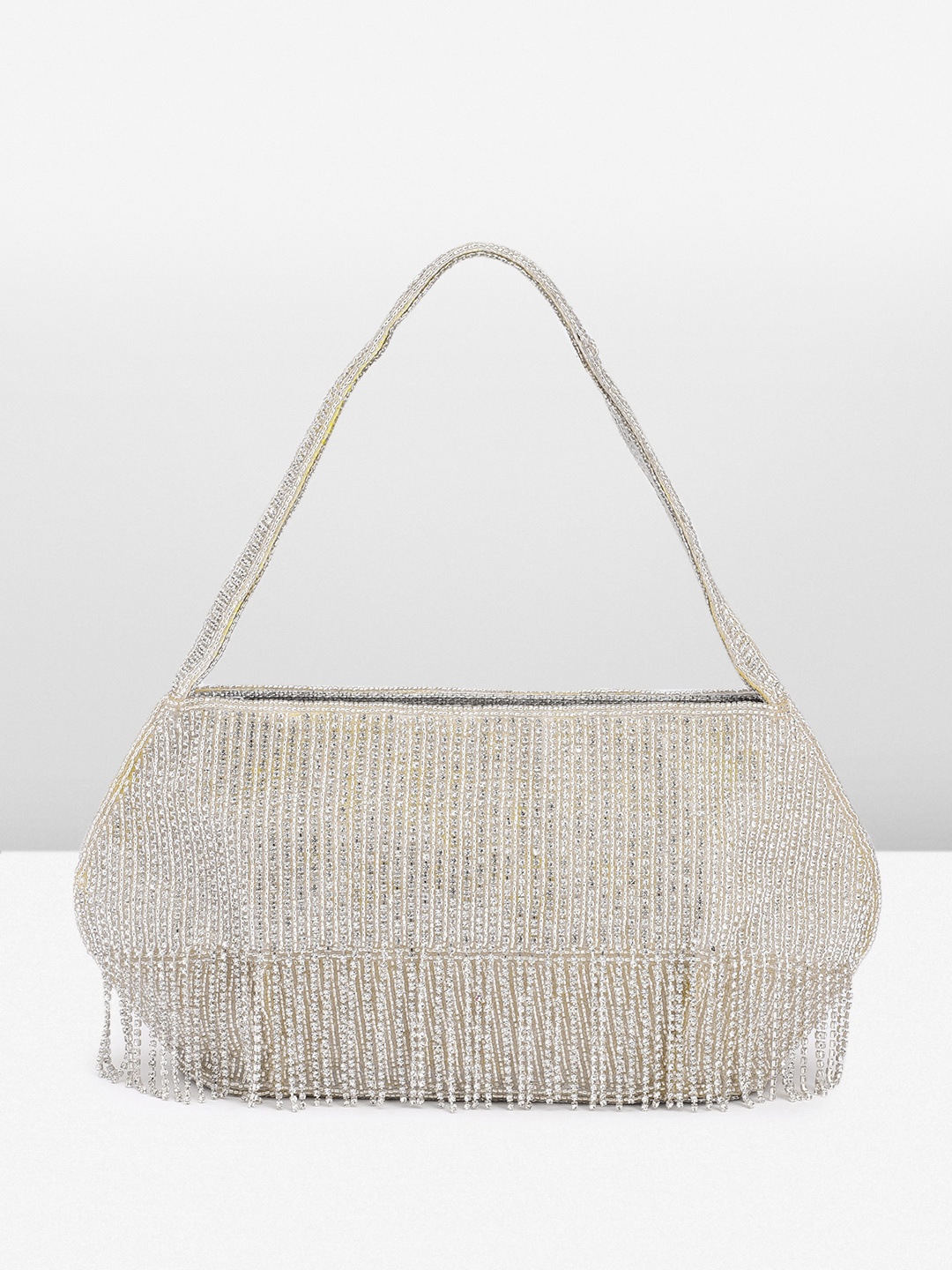 

Peora Embellished Potli, Silver