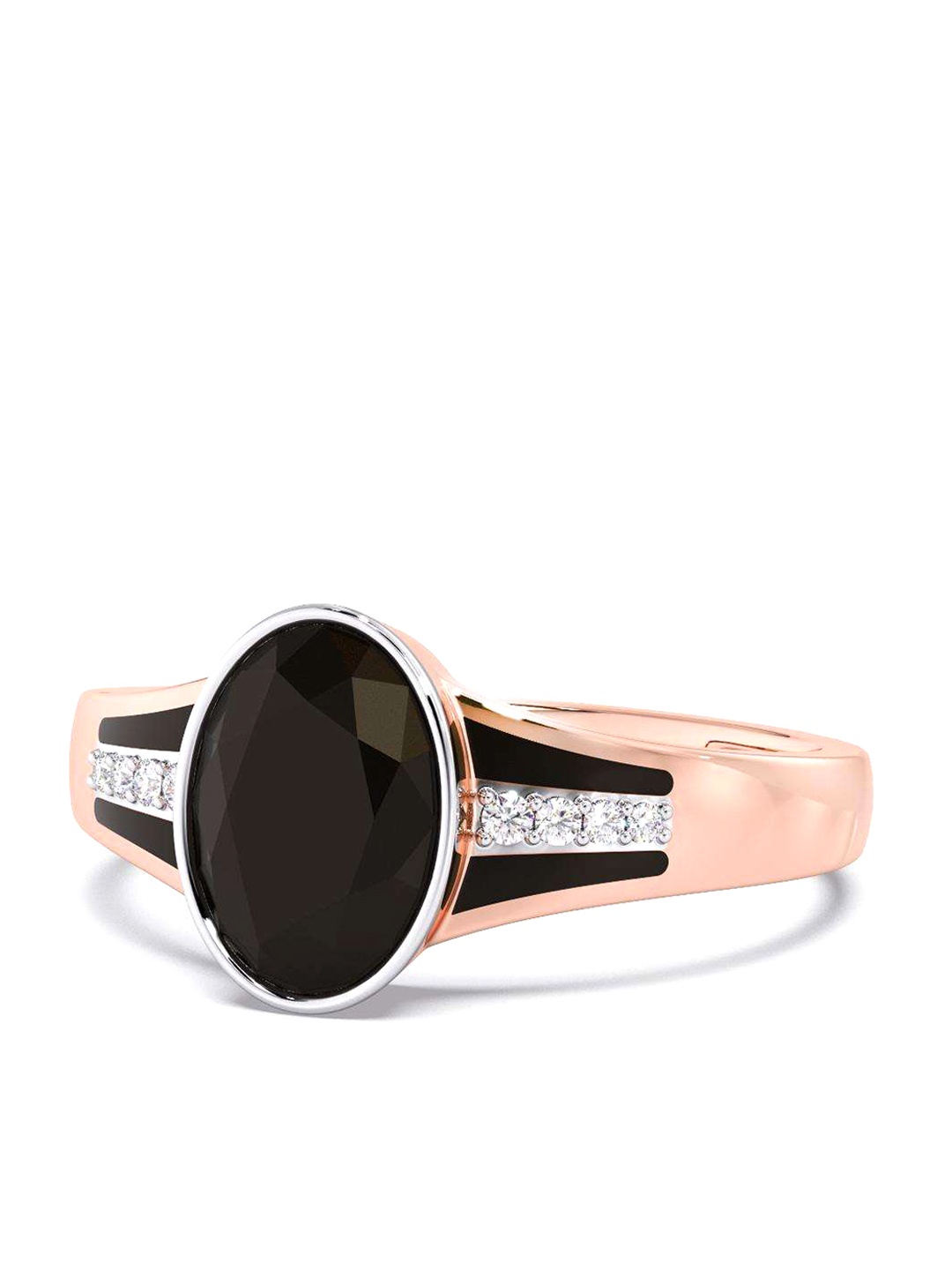 

CANDERE A KALYAN JEWELLERS COMPANY 14KT Rose-Gold Diamond Finger Ring- 3.29 gm