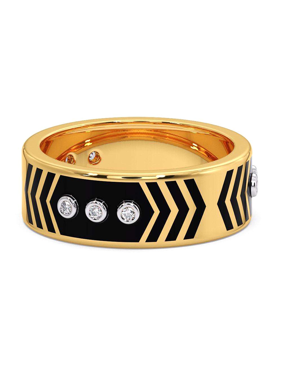 

CANDERE A KALYAN JEWELLERS COMPANY 14KT Gold Diamond Finger Ring 4.28 g, Yellow
