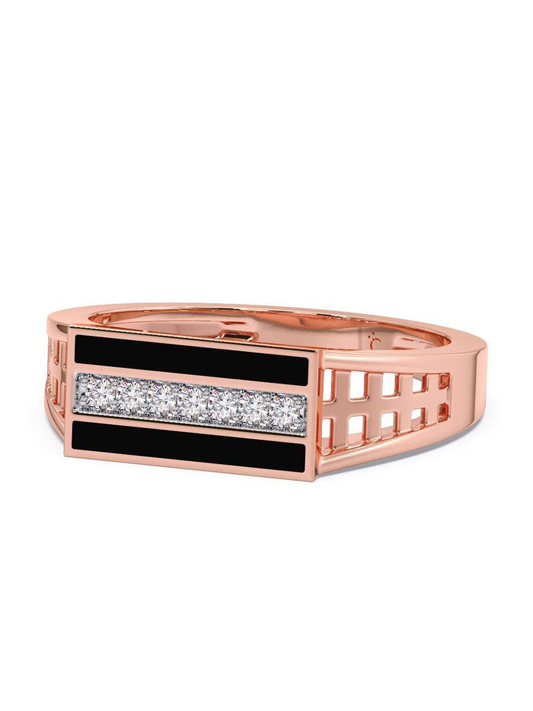

CANDERE A KALYAN JEWELLERS COMPANY 18KT Rose Gold Diamond Finger Ring