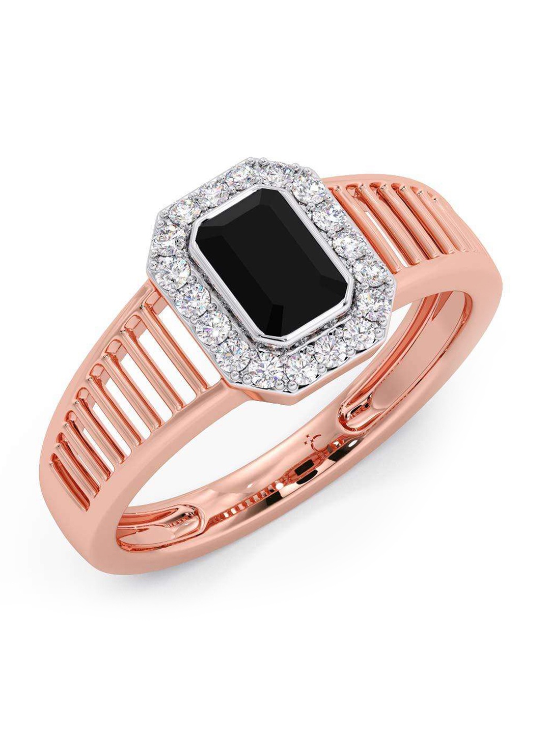 

CANDERE A KALYAN JEWELLERS COMPANY 18KT Rose-Gold Diamond Finger Ring