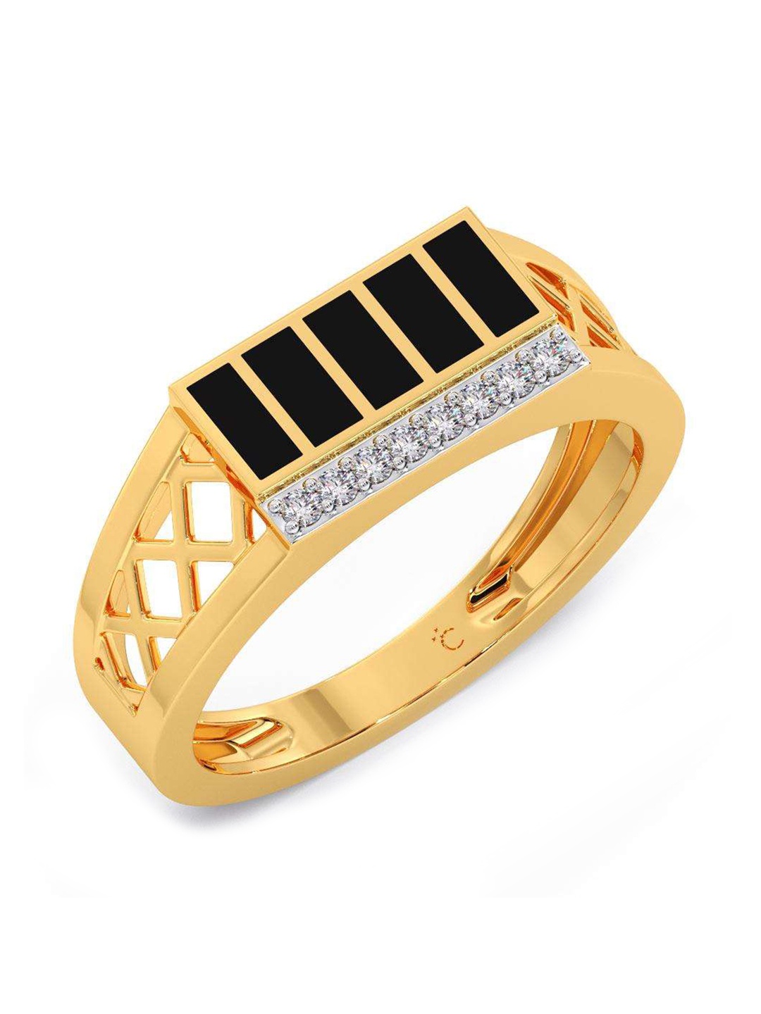 

CANDERE A KALYAN JEWELLERS COMPANY 18KT Gold Diamond Finger Ring-3.69 g, Yellow