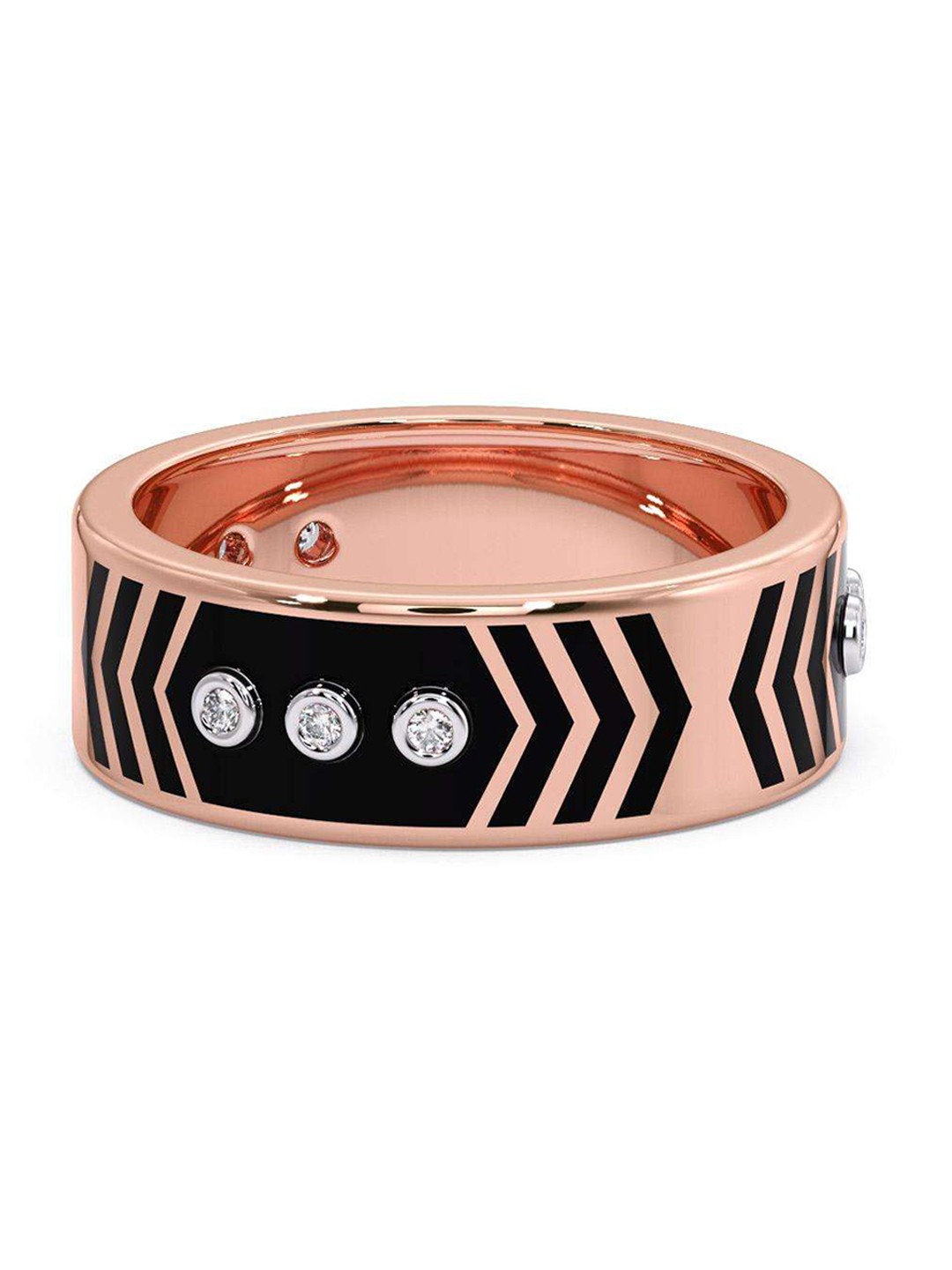 

CANDERE A KALYAN JEWELLERS COMPANY 18KT Rose-Gold Diamond Finger Ring- 4.47 gm