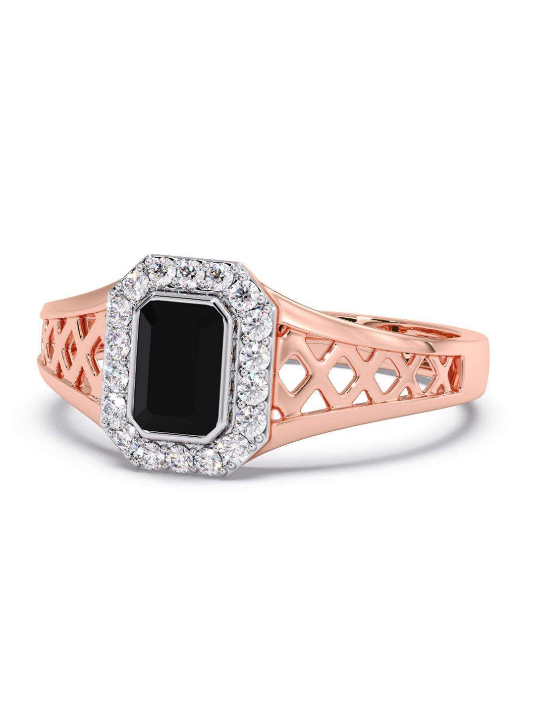 

CANDERE A KALYAN JEWELLERS COMPANY 18KT BIS Hallmark Rose Gold Diamond Ring - 4.66 g
