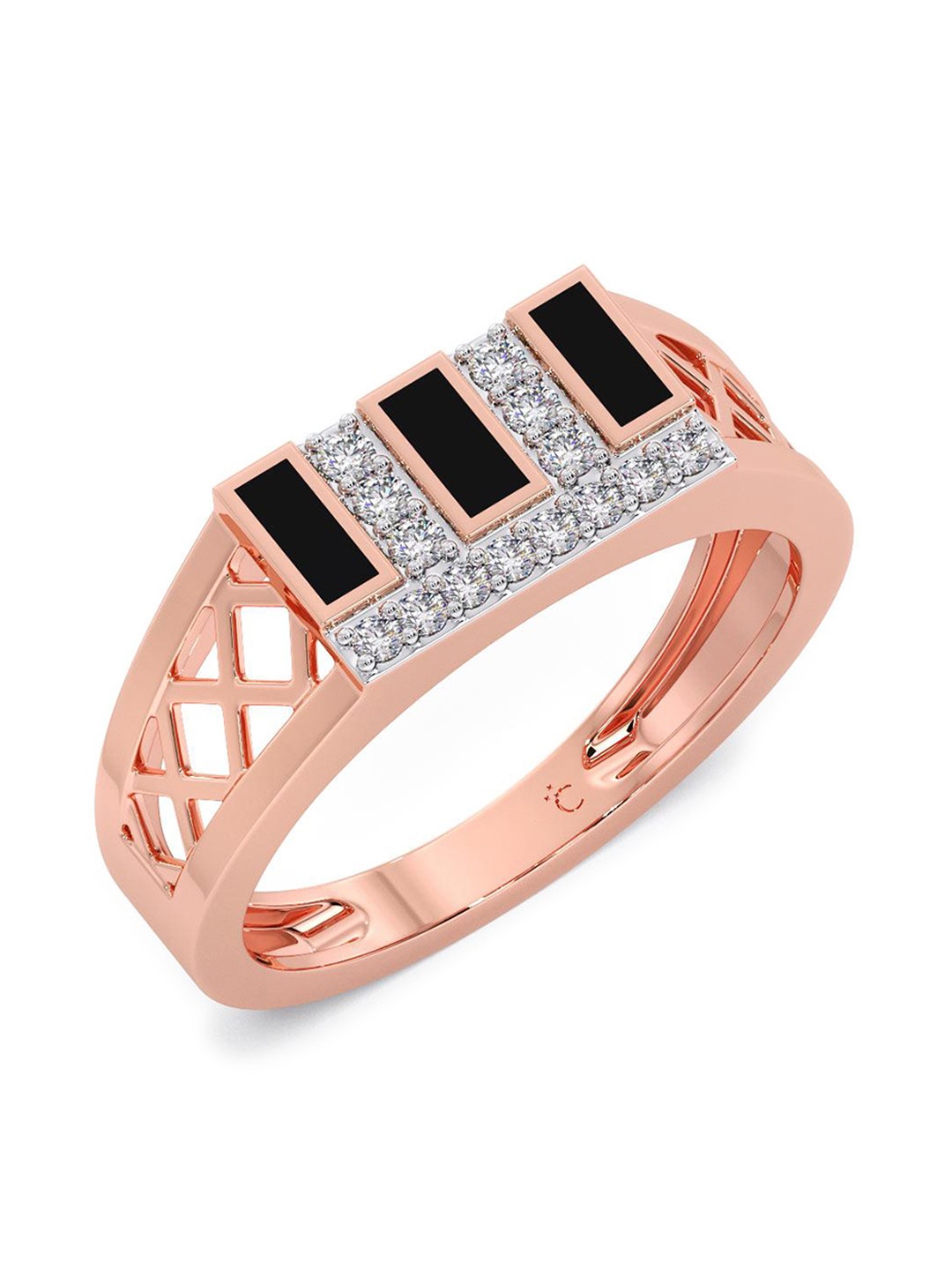 

CANDERE A KALYAN JEWELLERS COMPANY 18KT Rose-Gold Diamond Finger Ring 3.93 g