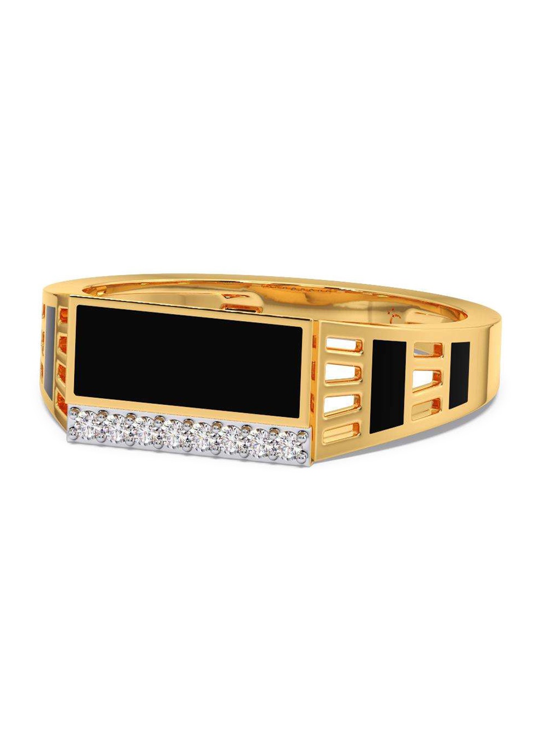 

CANDERE A KALYAN JEWELLERS COMPANY 14KT Gold Diamond Finger Ring- 3.71 gm, Yellow